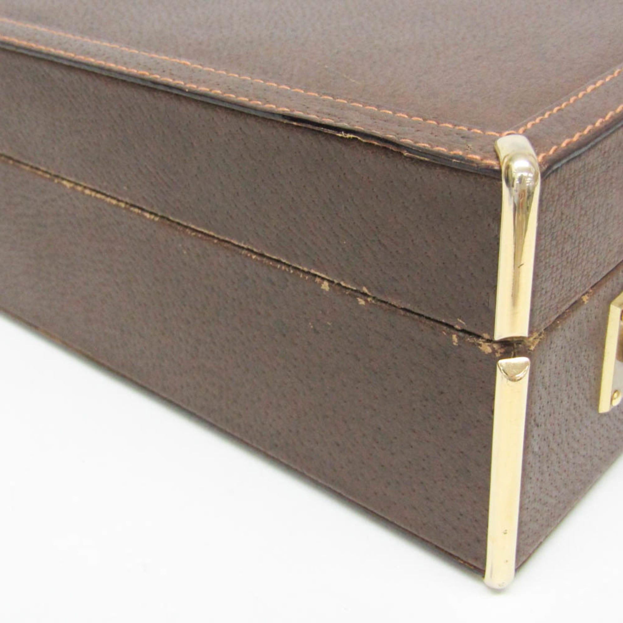 Gucci Gucci Interlocking G 016 20 0491 Men,Women Leather Attaché Case,Handbag Brown Size ONE SIZE - 11 Thumbnail