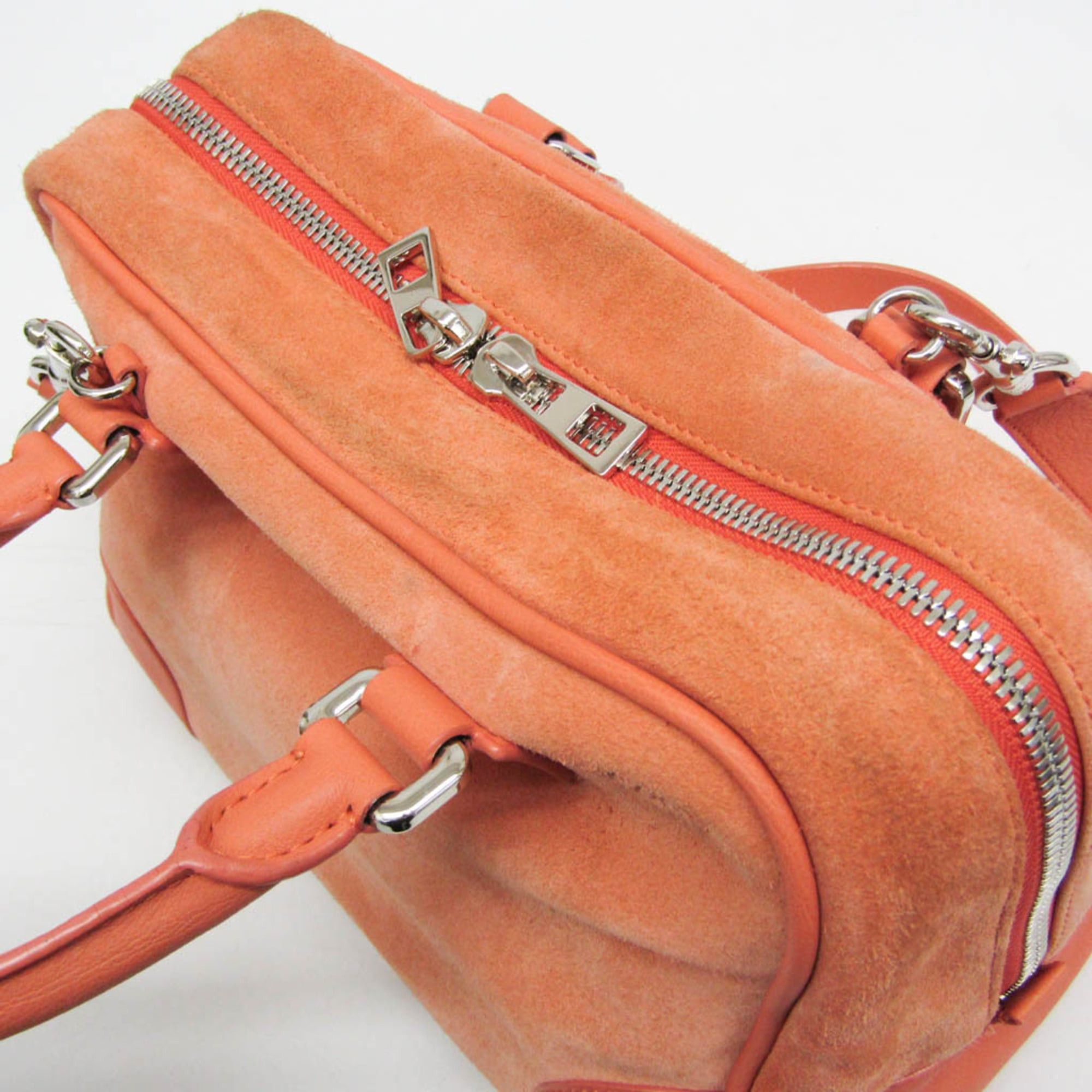Loewe Loewe Amazona 28 Women's Suede,Leather Handbag,Shoulder Bag Orange Size ONE SIZE - 8 Thumbnail