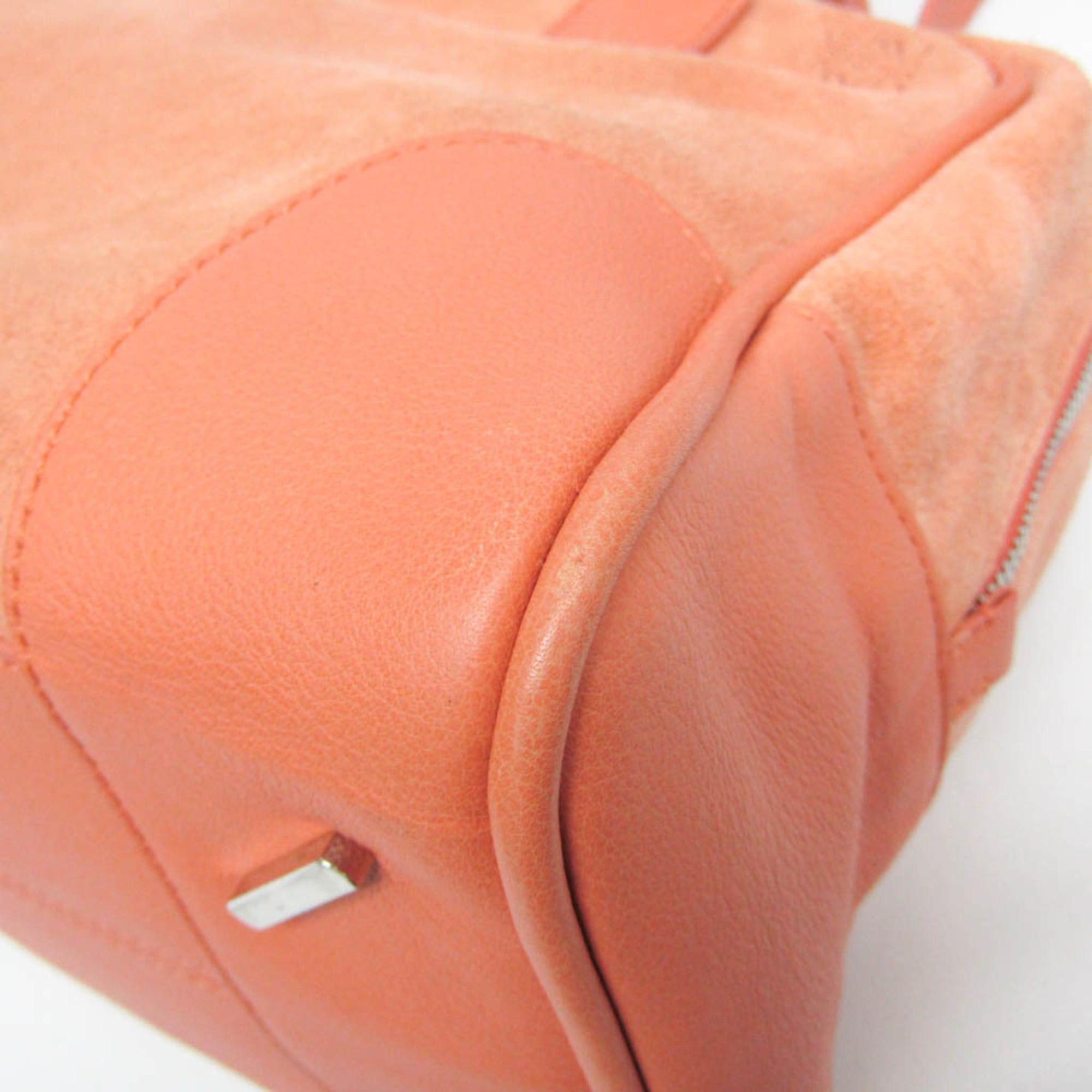Loewe Loewe Amazona 28 Women's Suede,Leather Handbag,Shoulder Bag Orange Size ONE SIZE - 5 Thumbnail