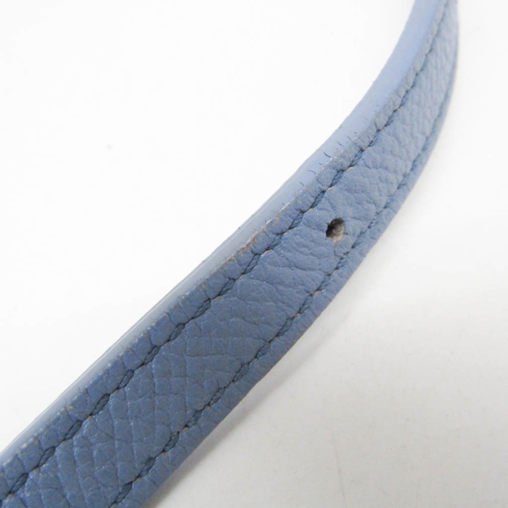 Celine Celine Trotter Medium 179013 Women's Leather Shoulder Bag Light Blue Size ONE SIZE - 10 Thumbnail