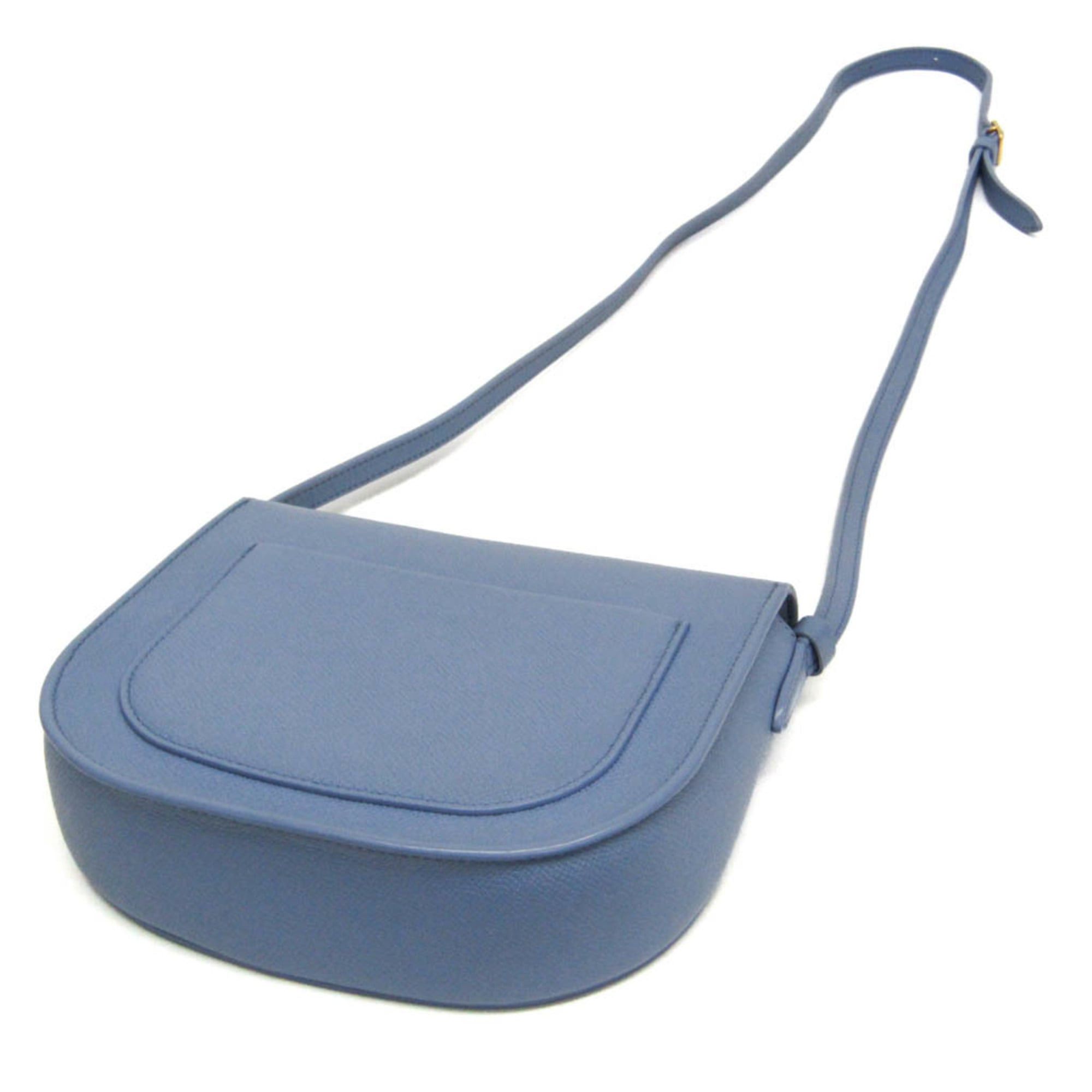Celine Celine Trotter Medium 179013 Women's Leather Shoulder Bag Light Blue Size ONE SIZE - 2 Thumbnail
