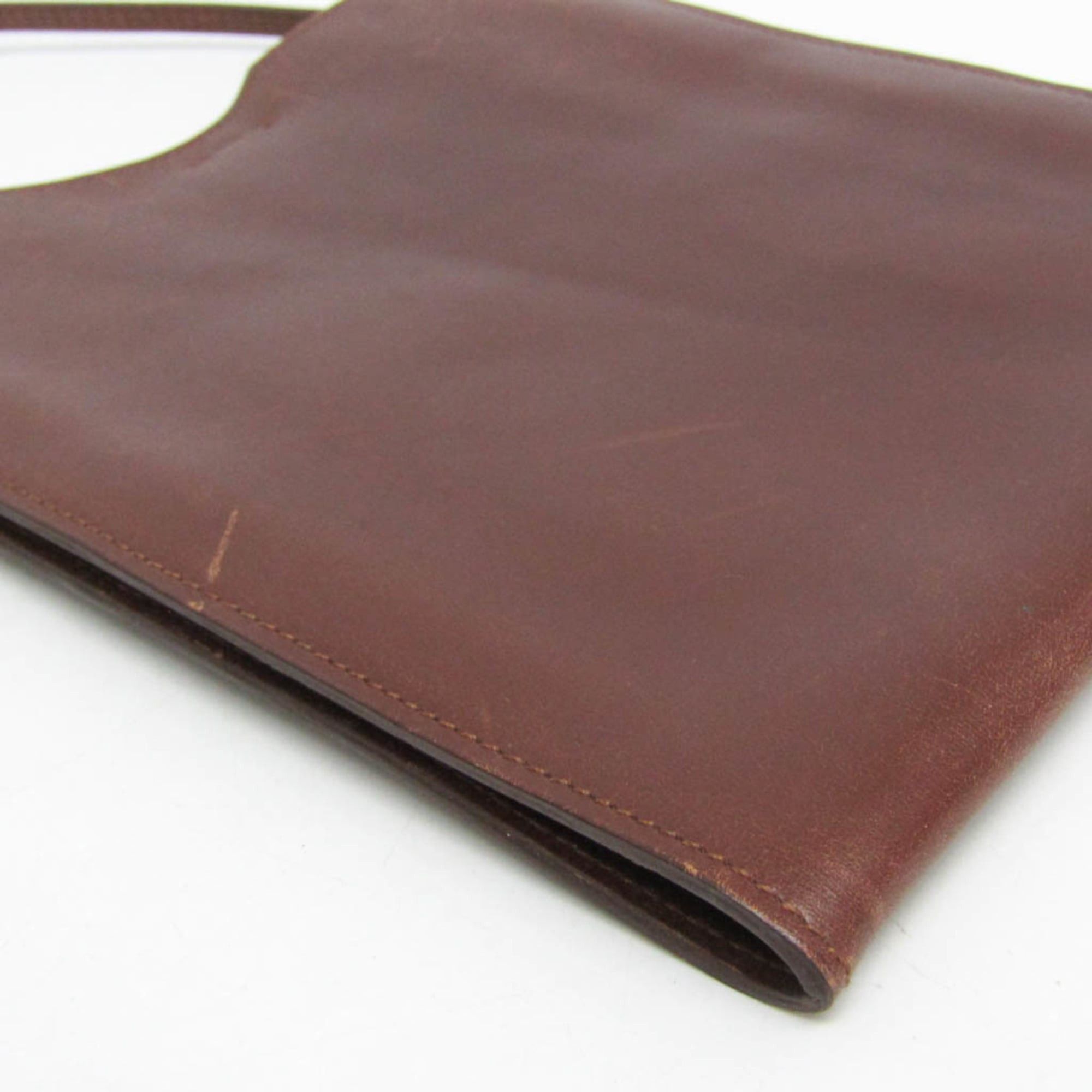 Hermes Hermes Onimaitou Men,Women Box Calf Leather Shoulder Bag Brown Size ONE SIZE - 4 Thumbnail