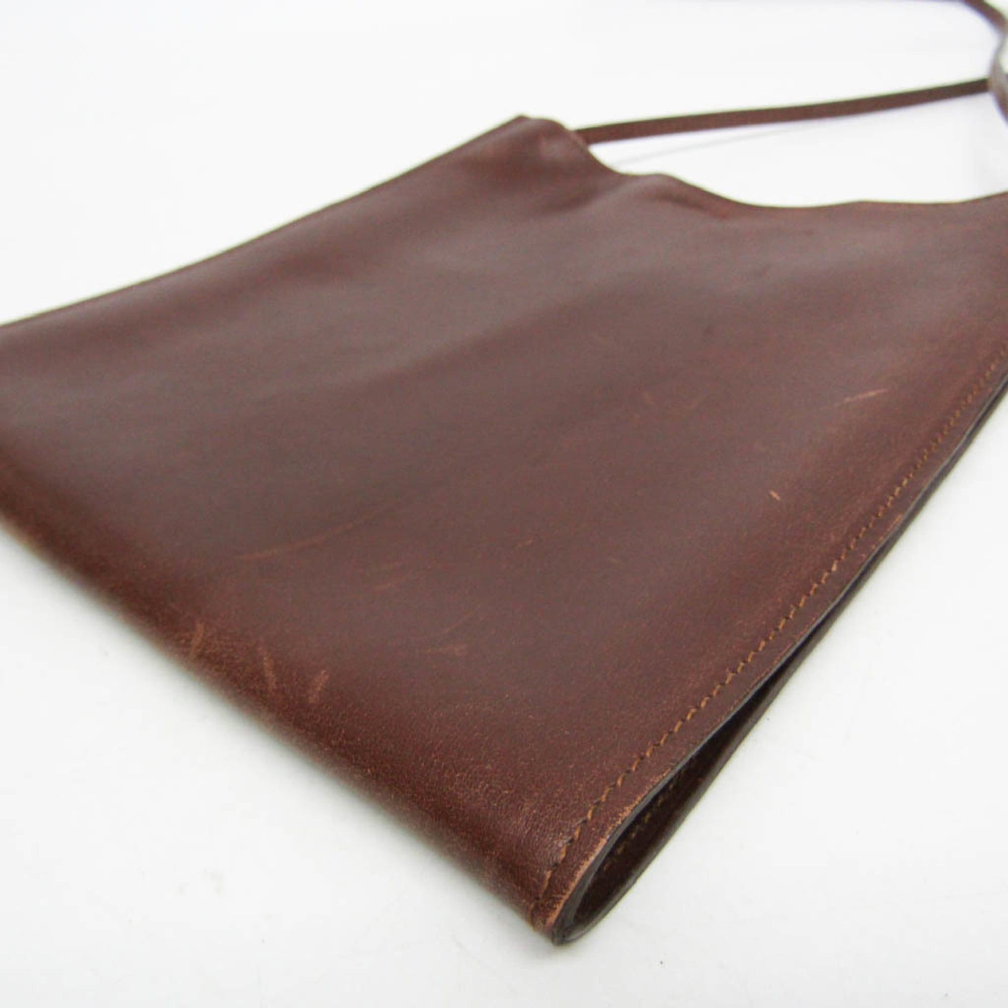 Hermes Hermes Onimaitou Men,Women Box Calf Leather Shoulder Bag Brown Size ONE SIZE - 5 Thumbnail