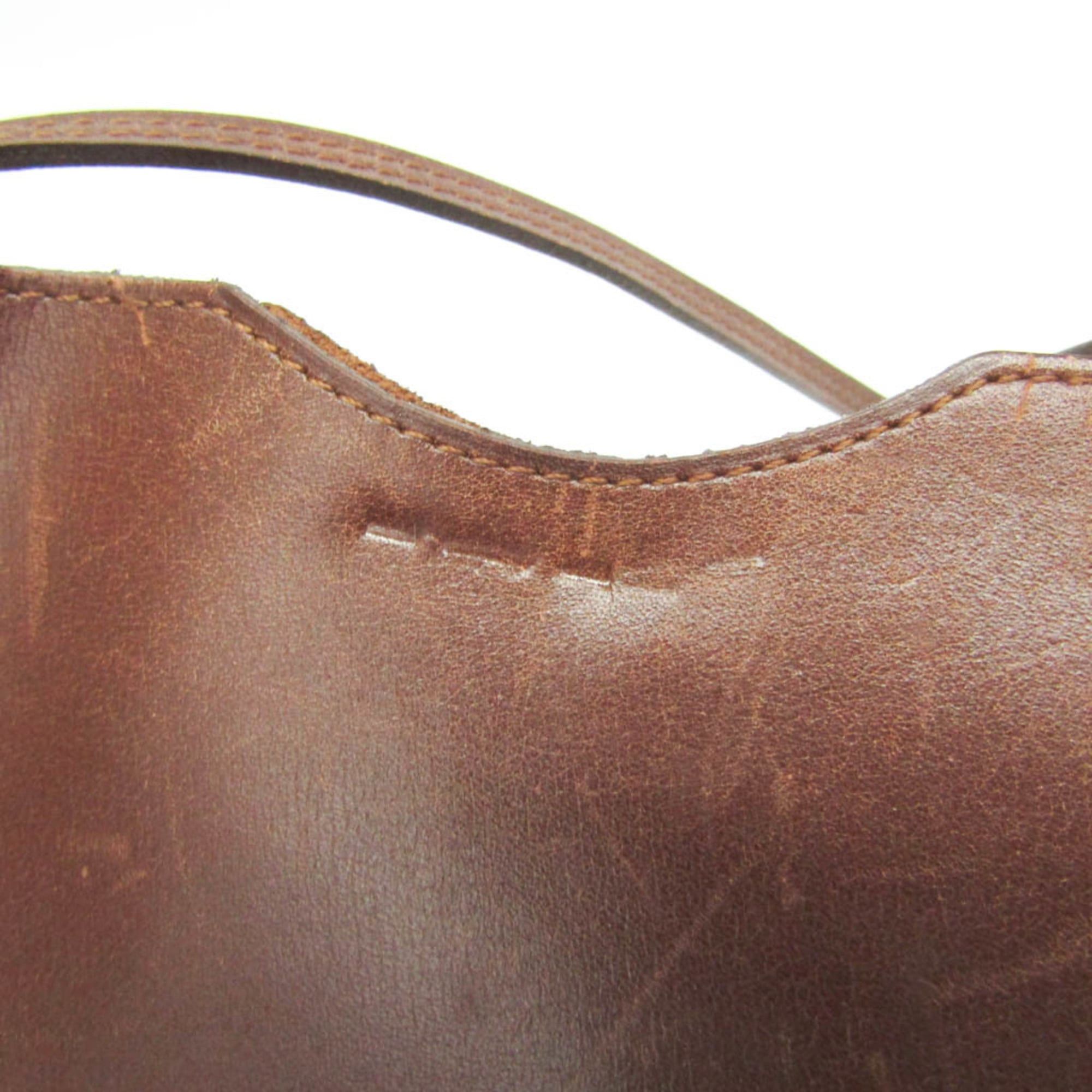 Hermes Hermes Onimaitou Men,Women Box Calf Leather Shoulder Bag Brown Size ONE SIZE - 7 Thumbnail