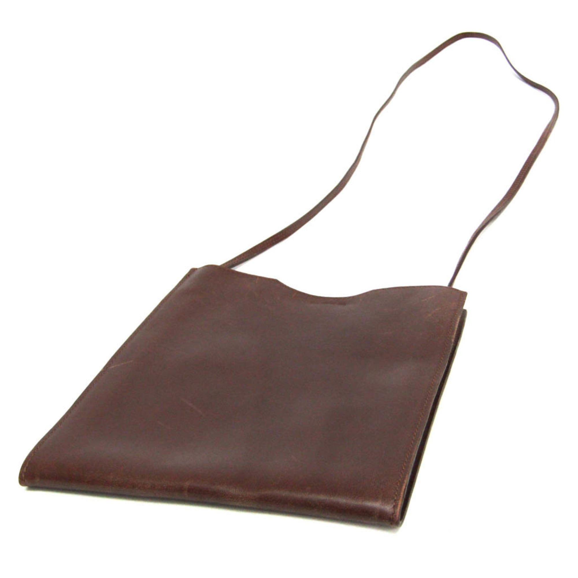 Hermes Hermes Onimaitou Men,Women Box Calf Leather Shoulder Bag Brown Size ONE SIZE - 2 Thumbnail