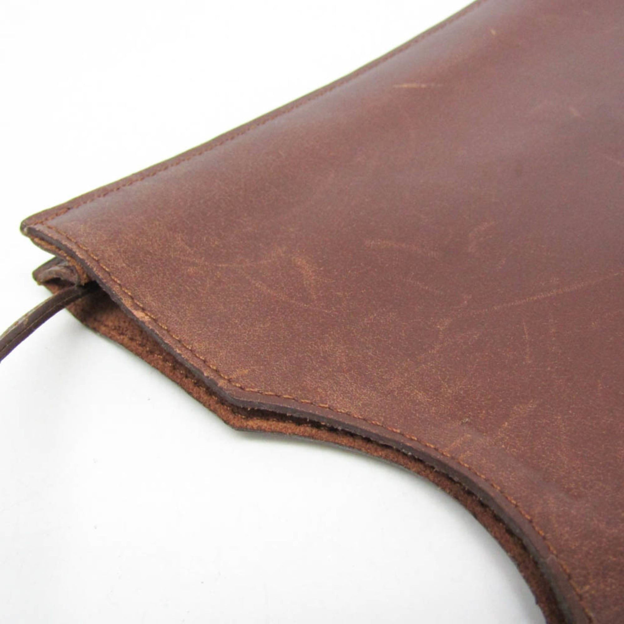 Hermes Hermes Onimaitou Men,Women Box Calf Leather Shoulder Bag Brown Size ONE SIZE - 9 Thumbnail