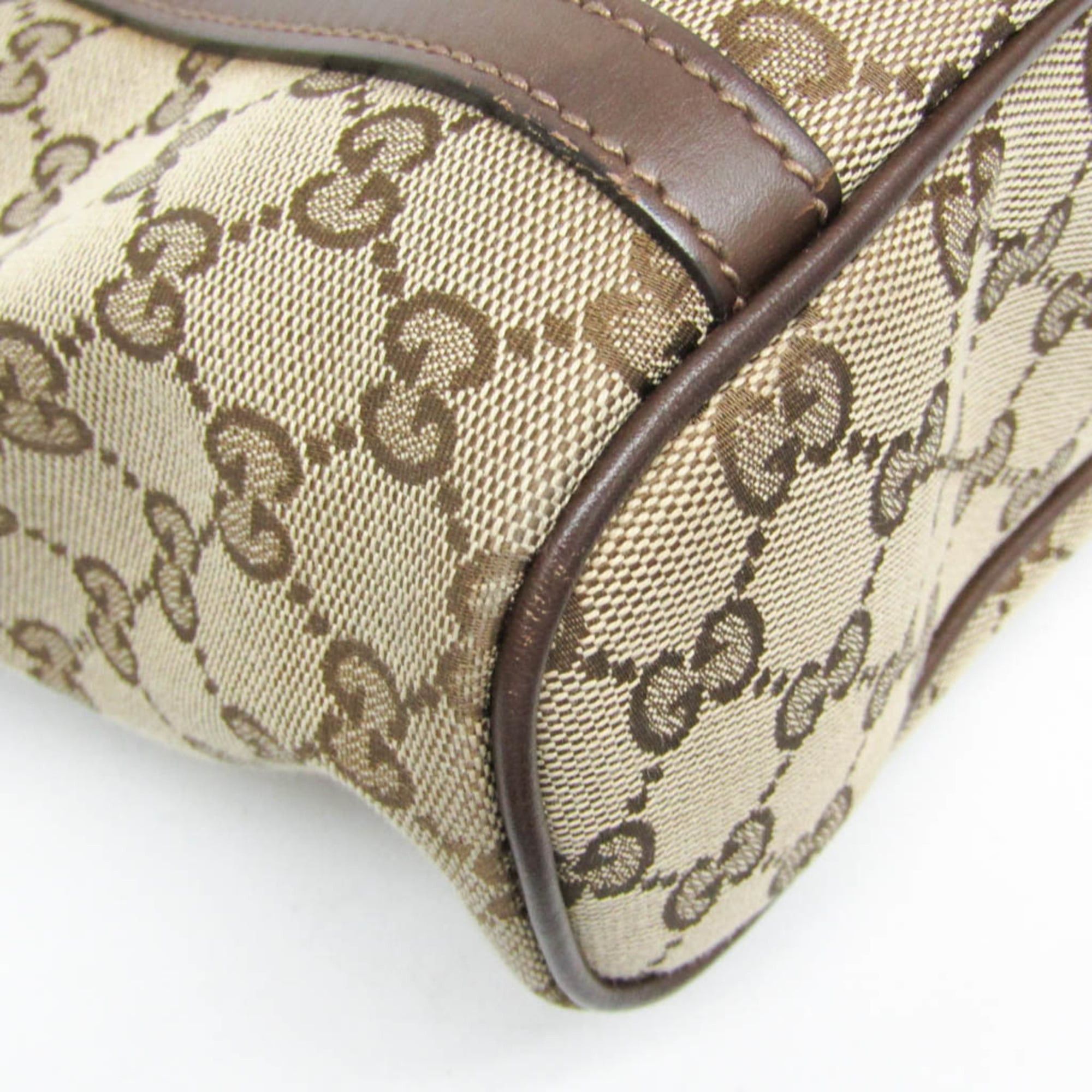 Gucci Gucci GG Canvas 388929 Women's GG Canvas,Leather Shoulder Bag,Tote Bag Brown,GG Beige Size ONE SIZE - 7 Thumbnail