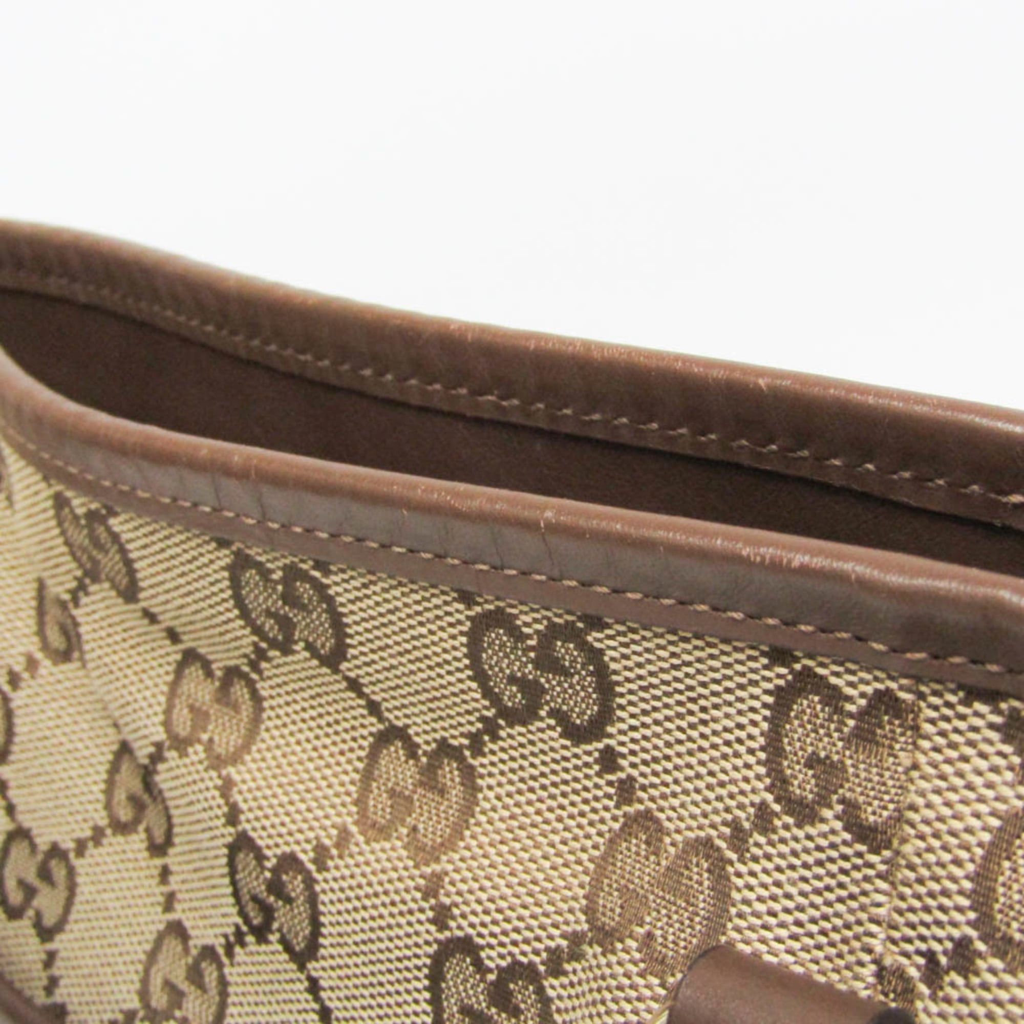 Gucci Gucci GG Canvas 388929 Women's GG Canvas,Leather Shoulder Bag,Tote Bag Brown,GG Beige Size ONE SIZE - 11 Thumbnail