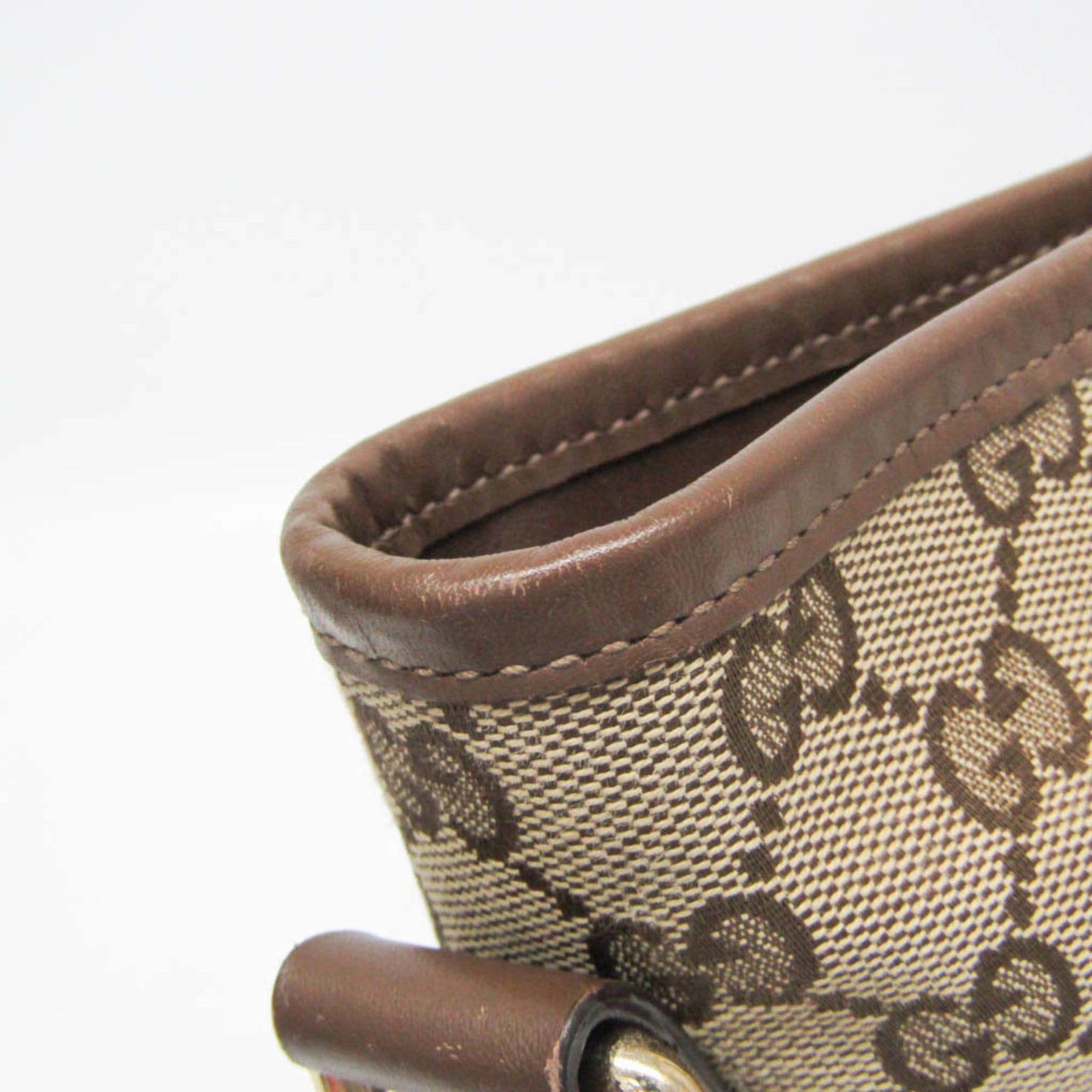 Gucci Gucci GG Canvas 388929 Women's GG Canvas,Leather Shoulder Bag,Tote Bag Brown,GG Beige Size ONE SIZE - 8 Thumbnail