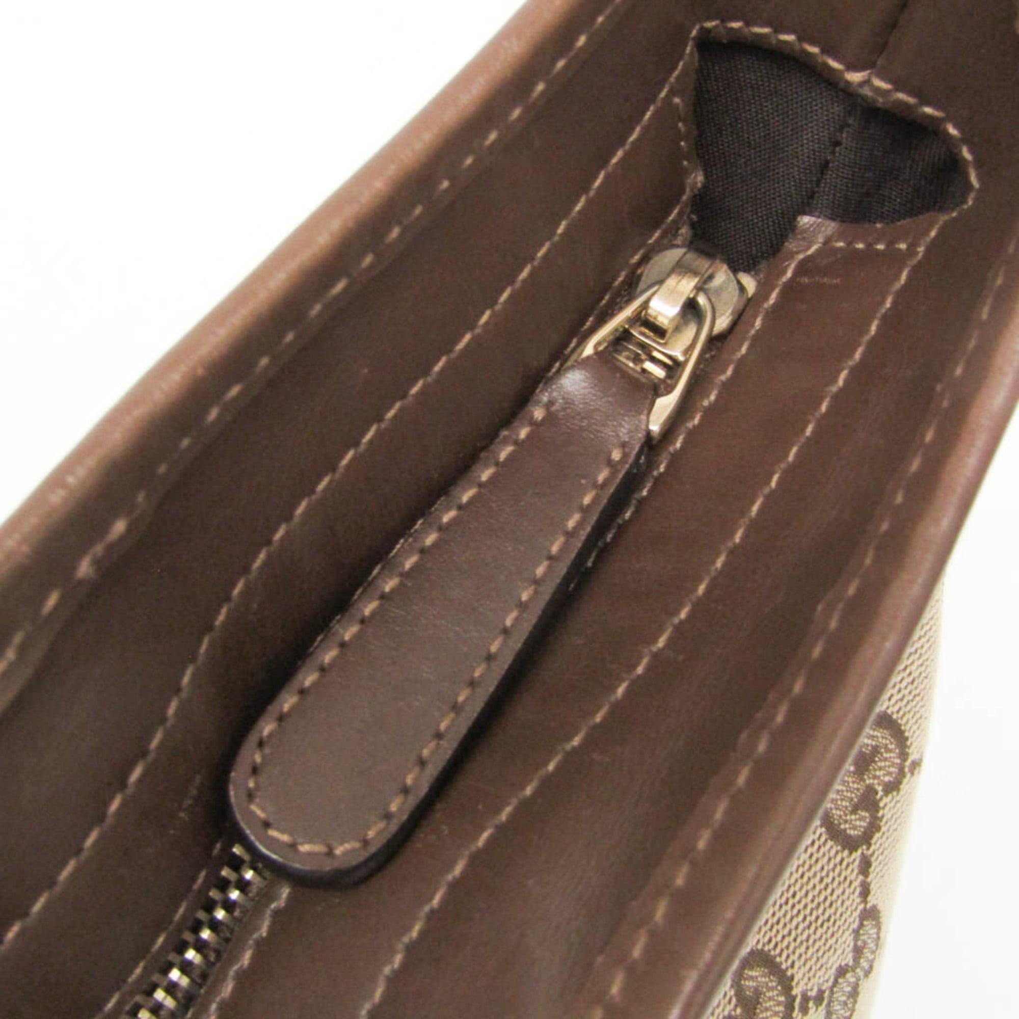 Gucci Gucci GG Canvas 388929 Women's GG Canvas,Leather Shoulder Bag,Tote Bag Brown,GG Beige Size ONE SIZE - 14 Thumbnail