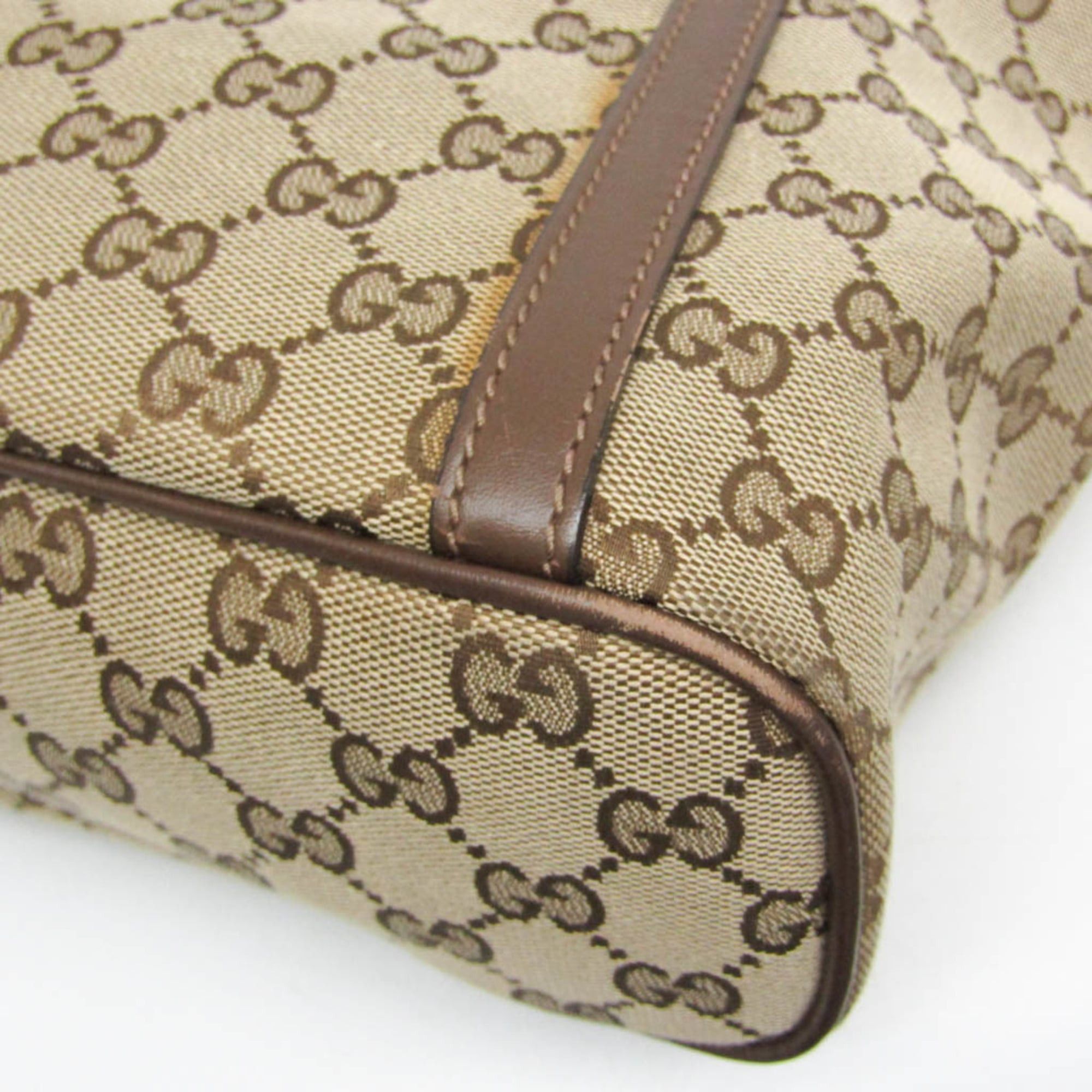 Gucci Gucci GG Canvas 388929 Women's GG Canvas,Leather Shoulder Bag,Tote Bag Brown,GG Beige Size ONE SIZE - 5 Thumbnail
