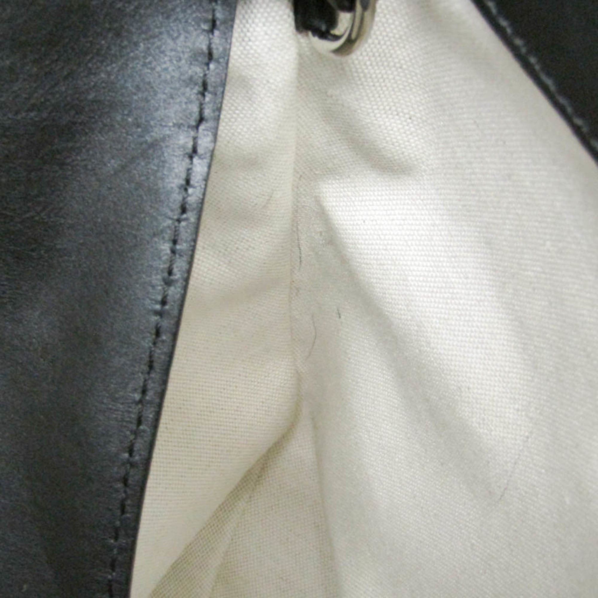 Burberry Burberry Large Bucket Bag Men,Women Canvas,Leather Shoulder Bag Black,Light Beige Size ONE SIZE - 15 Thumbnail
