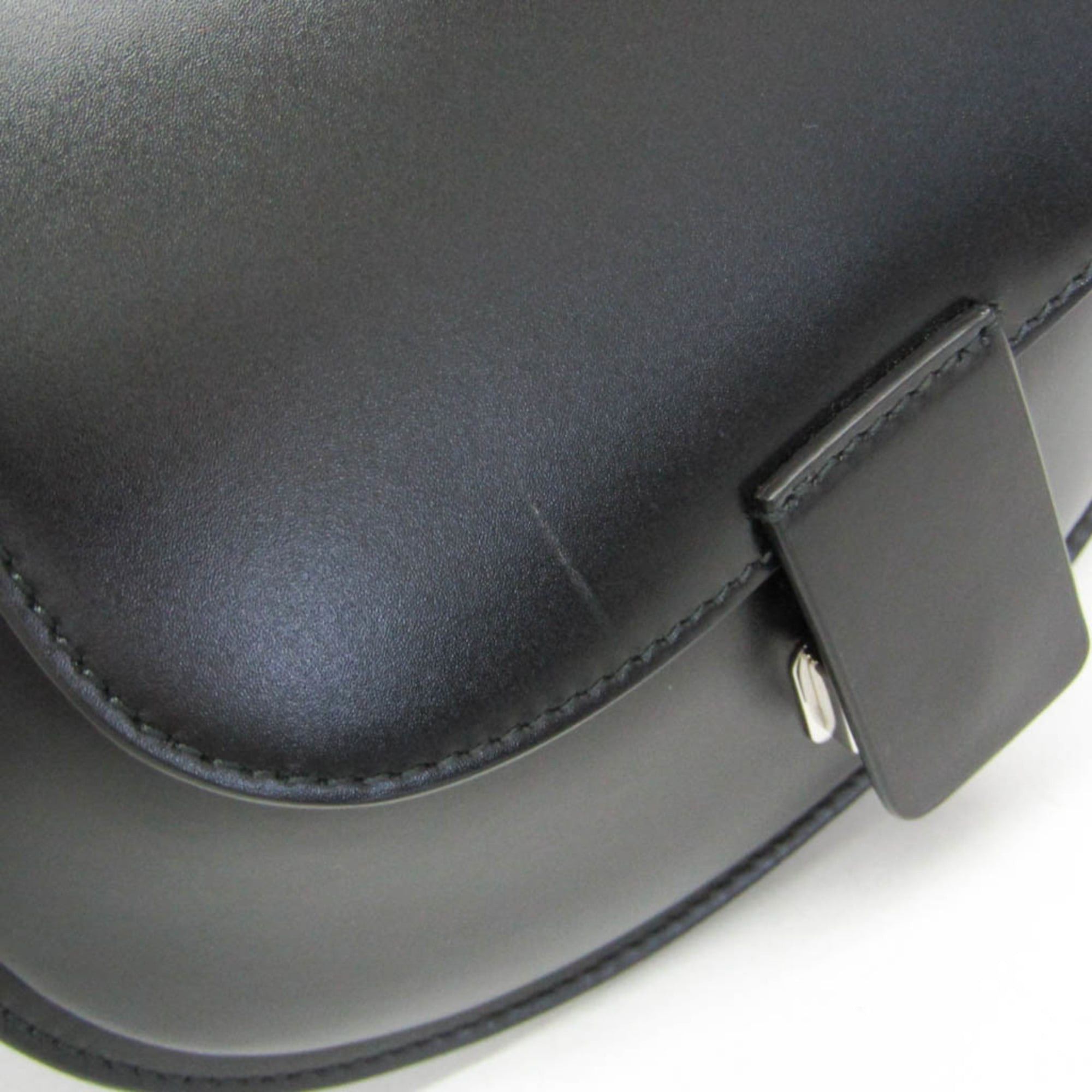 Jil Sander Jil Sander Crescent Women's Leather Shoulder Bag Black Size ONE SIZE - 6 Thumbnail