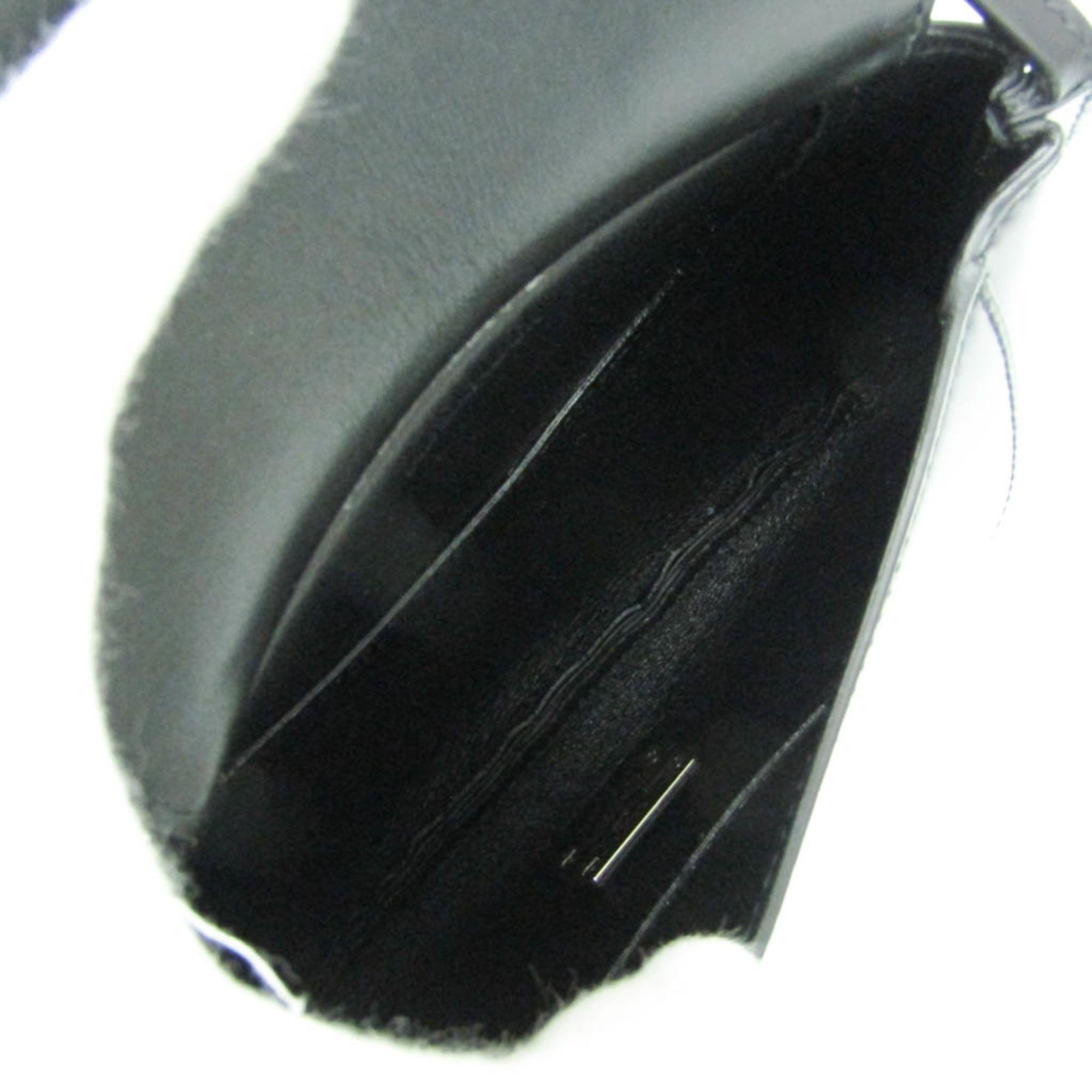 Jil Sander Jil Sander Crescent Women's Leather Shoulder Bag Black Size ONE SIZE - 3 Thumbnail