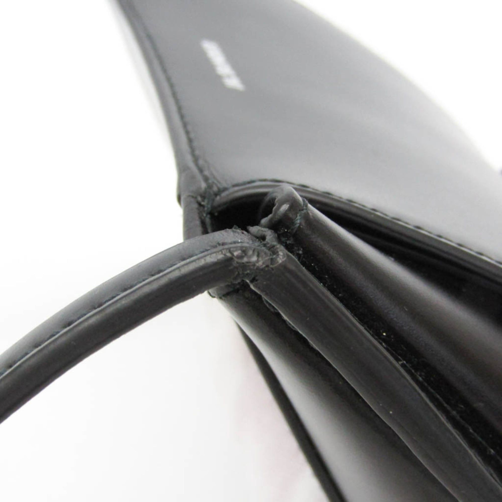 Jil Sander Jil Sander Crescent Women's Leather Shoulder Bag Black Size ONE SIZE - 9 Thumbnail
