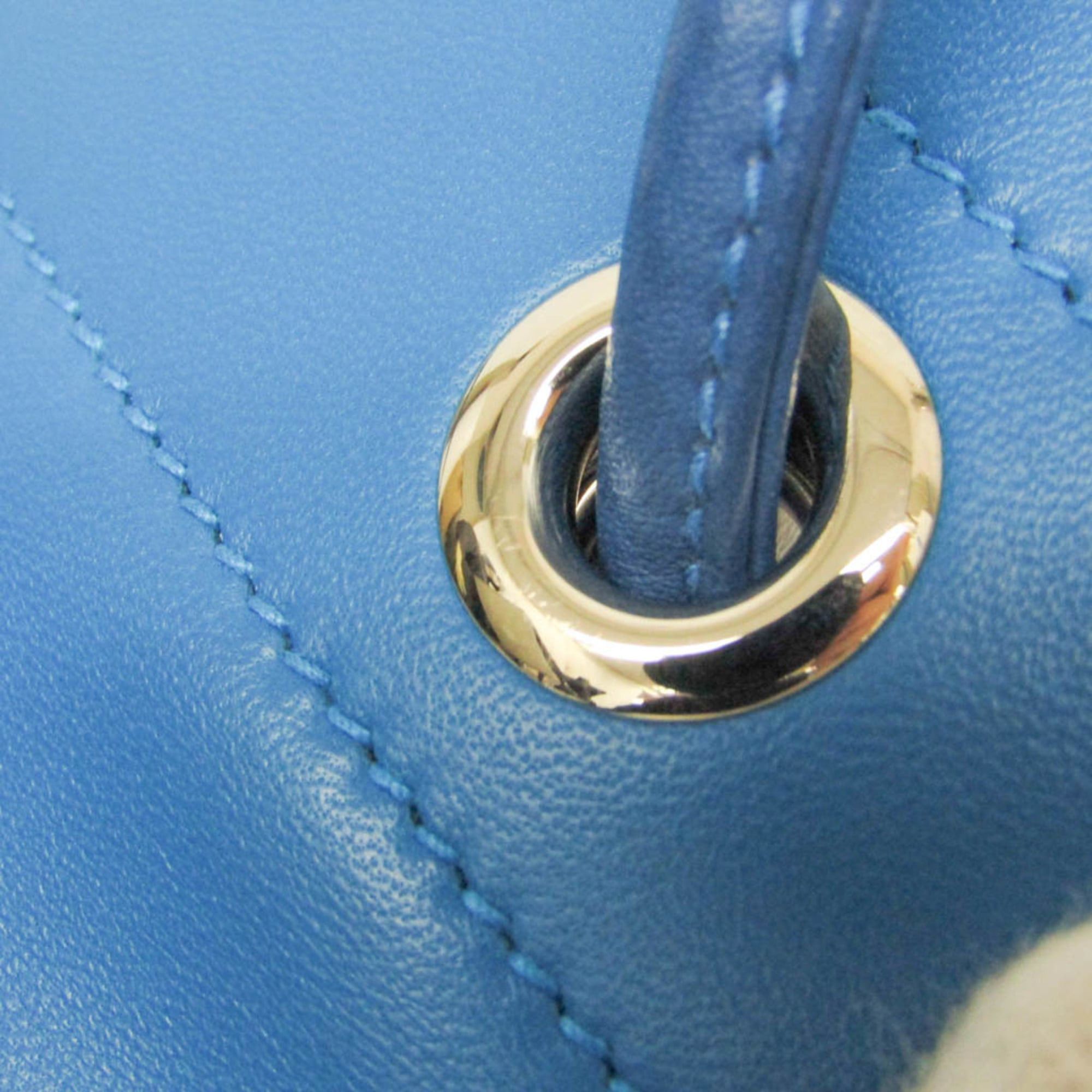 Hermes Hermes Aline Mini H082365CKAA Women's Agneau Milo,Swift Leather Shoulder Bag Blue Size ONE SIZE - 8 Thumbnail
