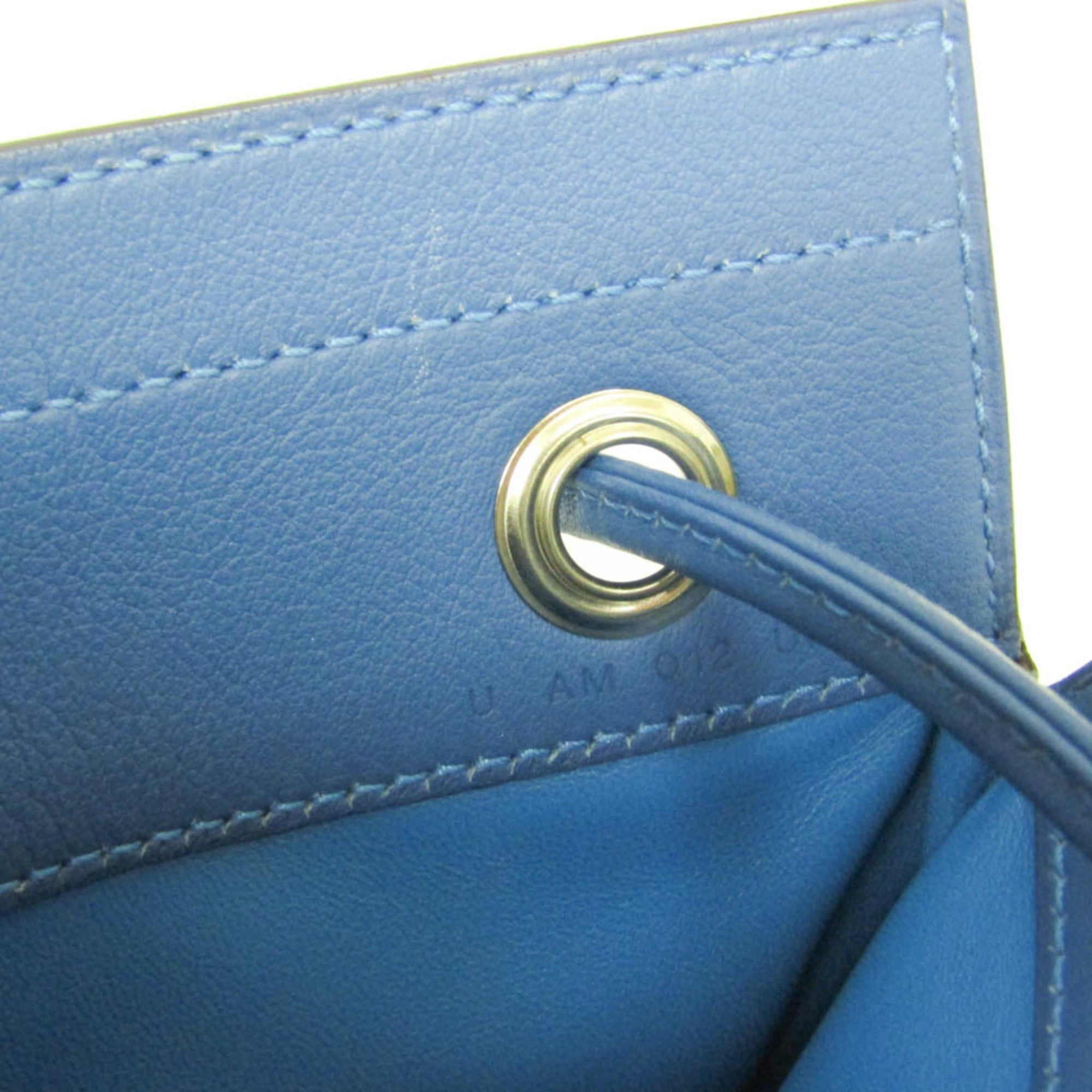 Hermes Hermes Aline Mini H082365CKAA Women's Agneau Milo,Swift Leather Shoulder Bag Blue Size ONE SIZE - 11 Thumbnail