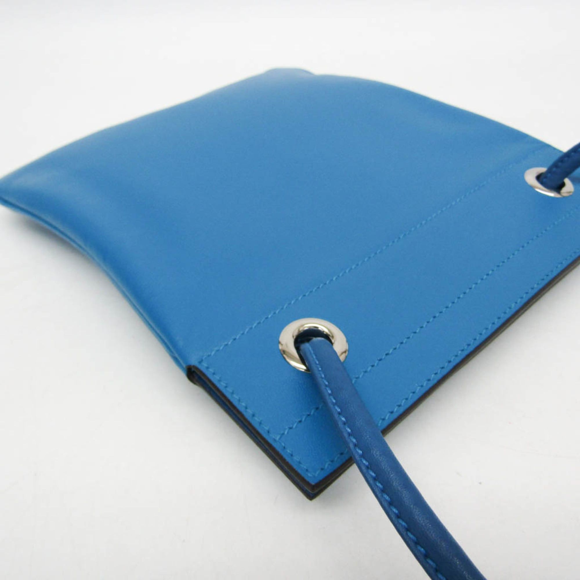 Hermes Hermes Aline Mini H082365CKAA Women's Agneau Milo,Swift Leather Shoulder Bag Blue Size ONE SIZE - 6 Thumbnail