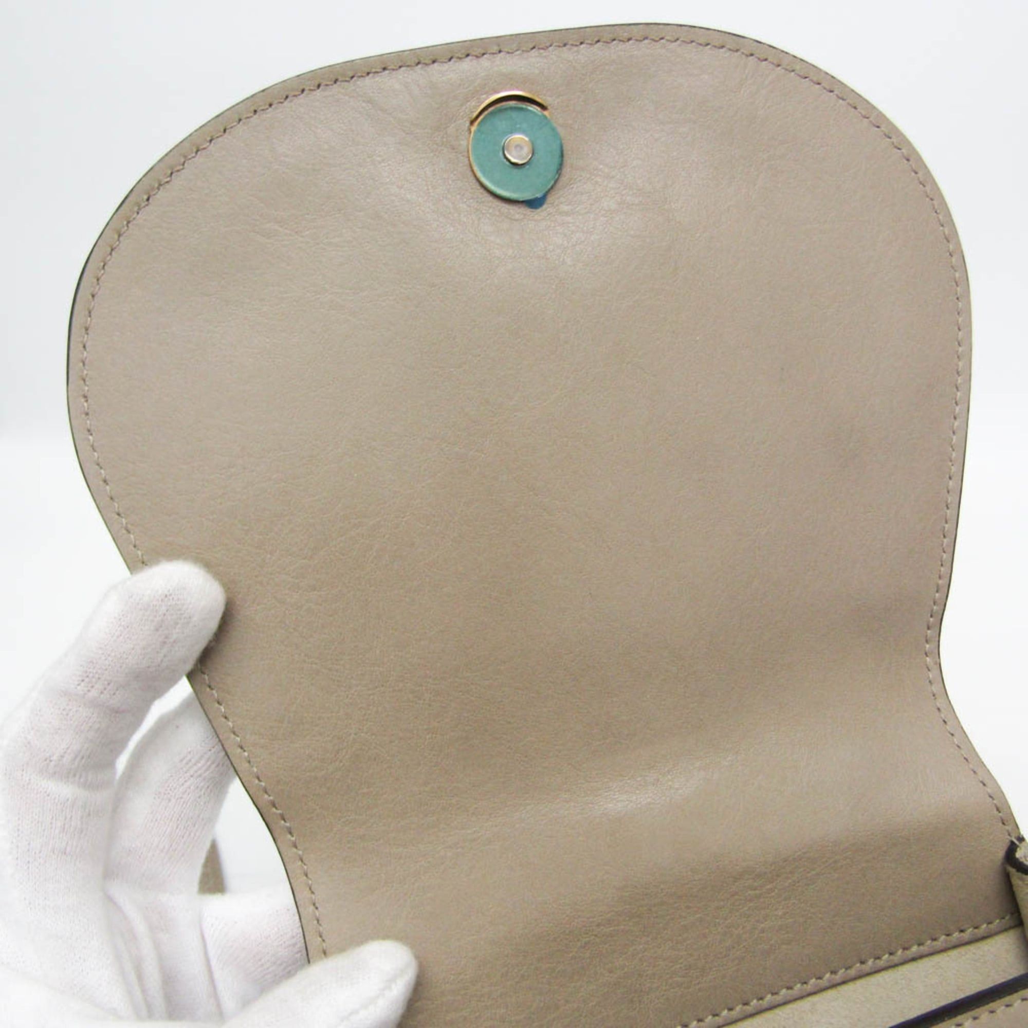 Chloe Chloé Nile Women's Leather,Suede Handbag,Shoulder Bag Grayish Size ONE SIZE - 16 Thumbnail