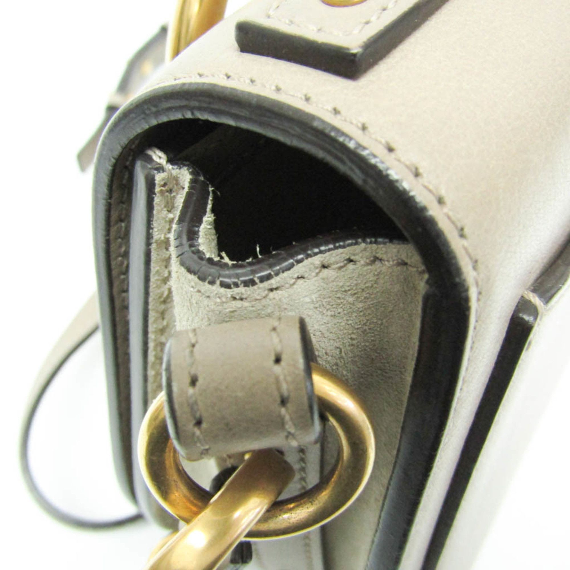 Chloe Chloé Nile Women's Leather,Suede Handbag,Shoulder Bag Grayish Size ONE SIZE - 10 Thumbnail
