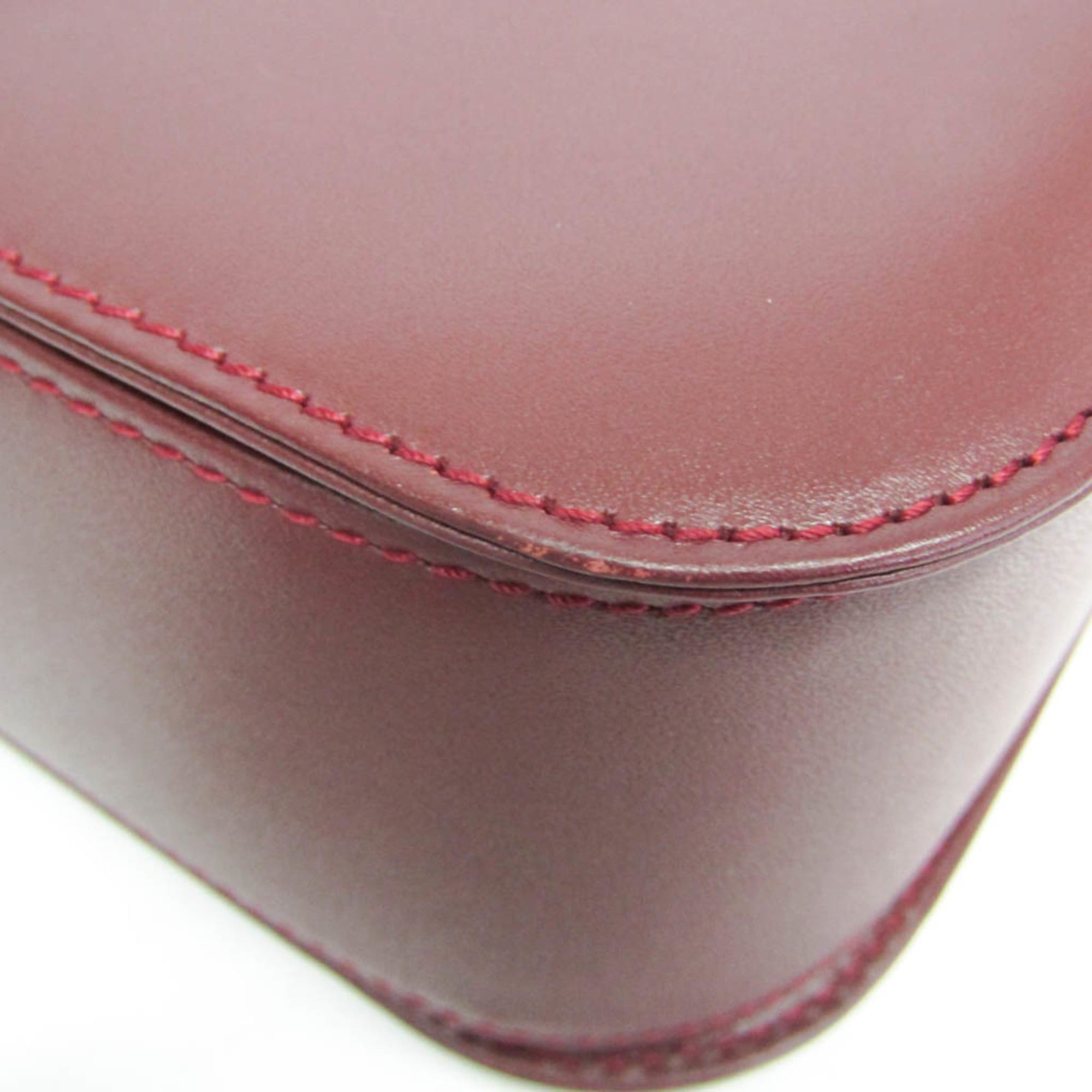 Cartier Cartier Must Women's Leather Shoulder Bag Bordeaux Size ONE SIZE - 6 Thumbnail
