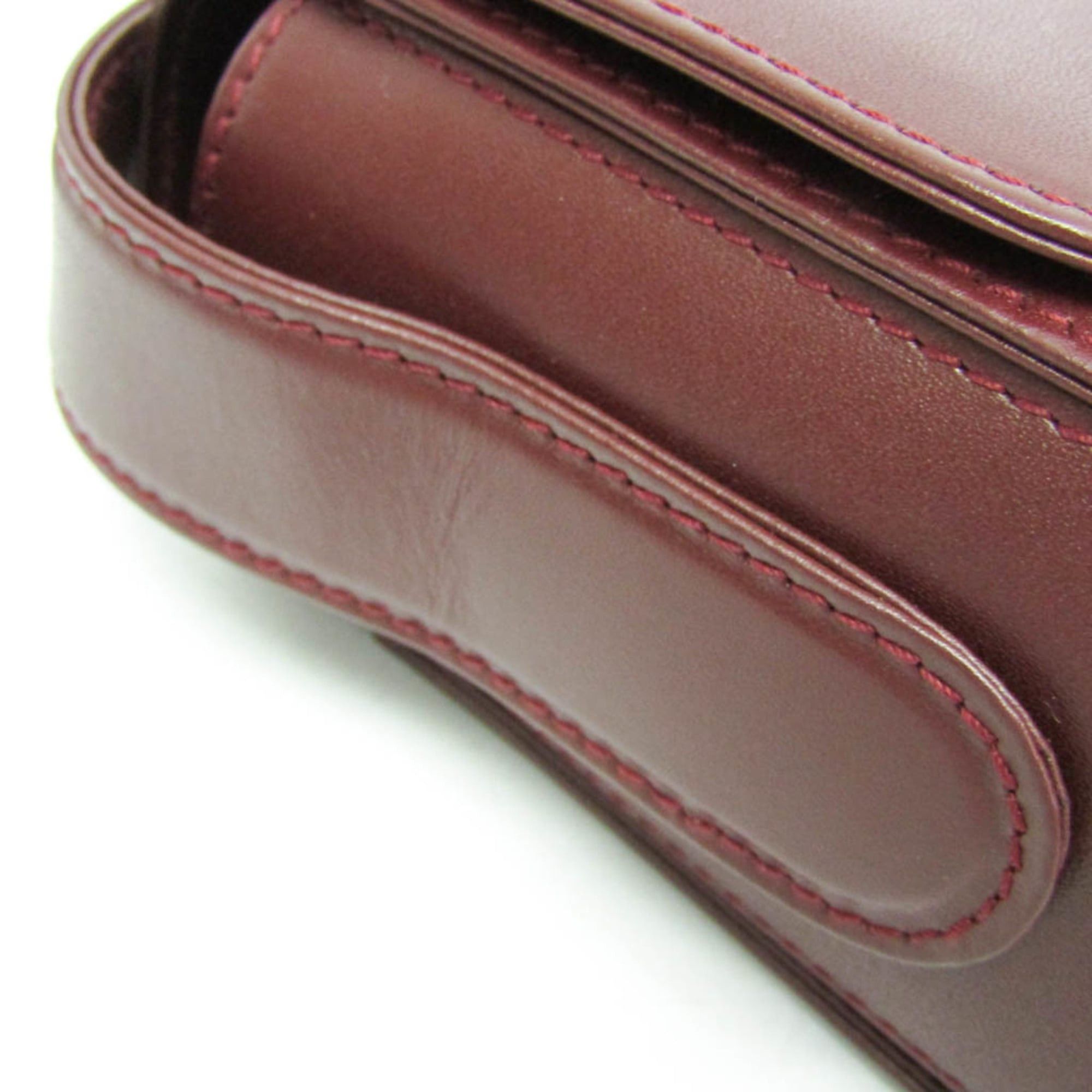Cartier Cartier Must Women's Leather Shoulder Bag Bordeaux Size ONE SIZE - 8 Thumbnail