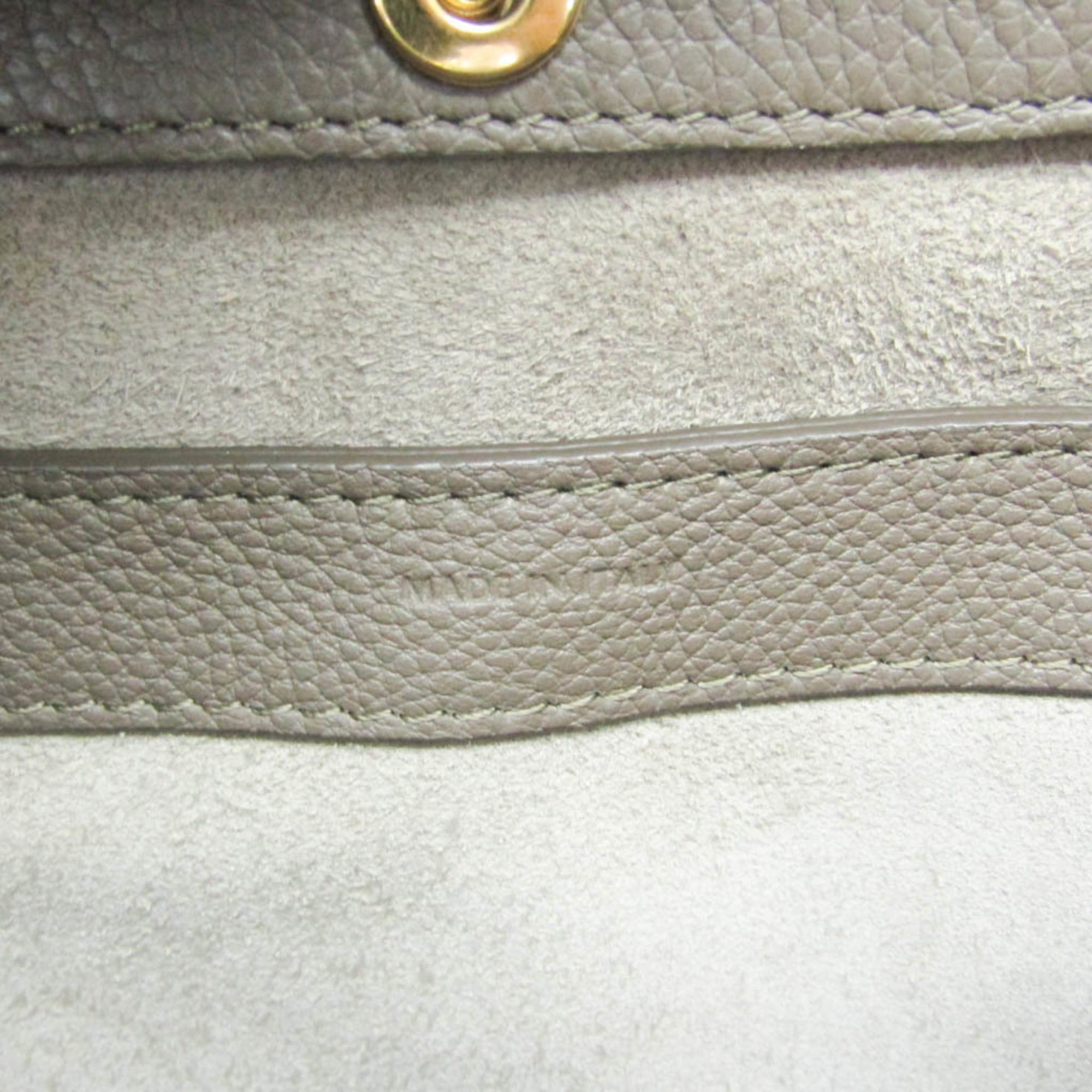 Celine Celine Small Fold Cabas 194073 Women's Leather Handbag,Shoulder Bag Gray Brown Size ONE SIZE - 13 Thumbnail