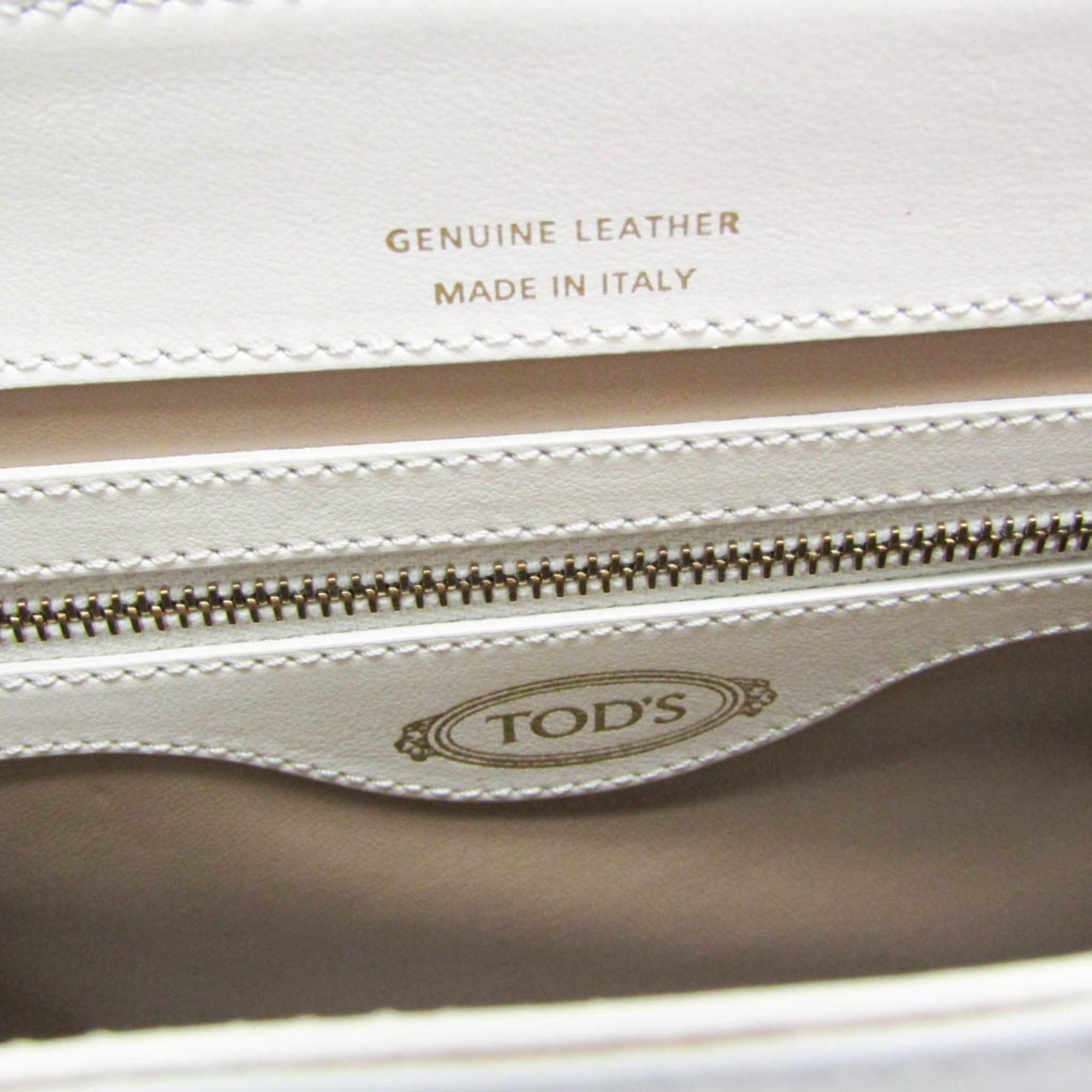 Tod's Tod's T Timeless Women's Leather Handbag,Shoulder Bag Off-white Size ONE SIZE - 14 Thumbnail