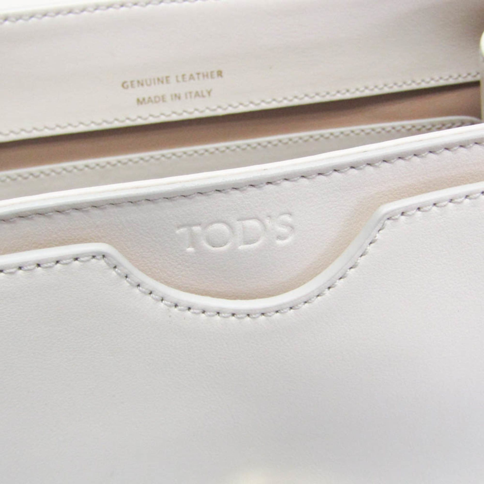 Tod's Tod's T Timeless Women's Leather Handbag,Shoulder Bag Off-white Size ONE SIZE - 13 Thumbnail