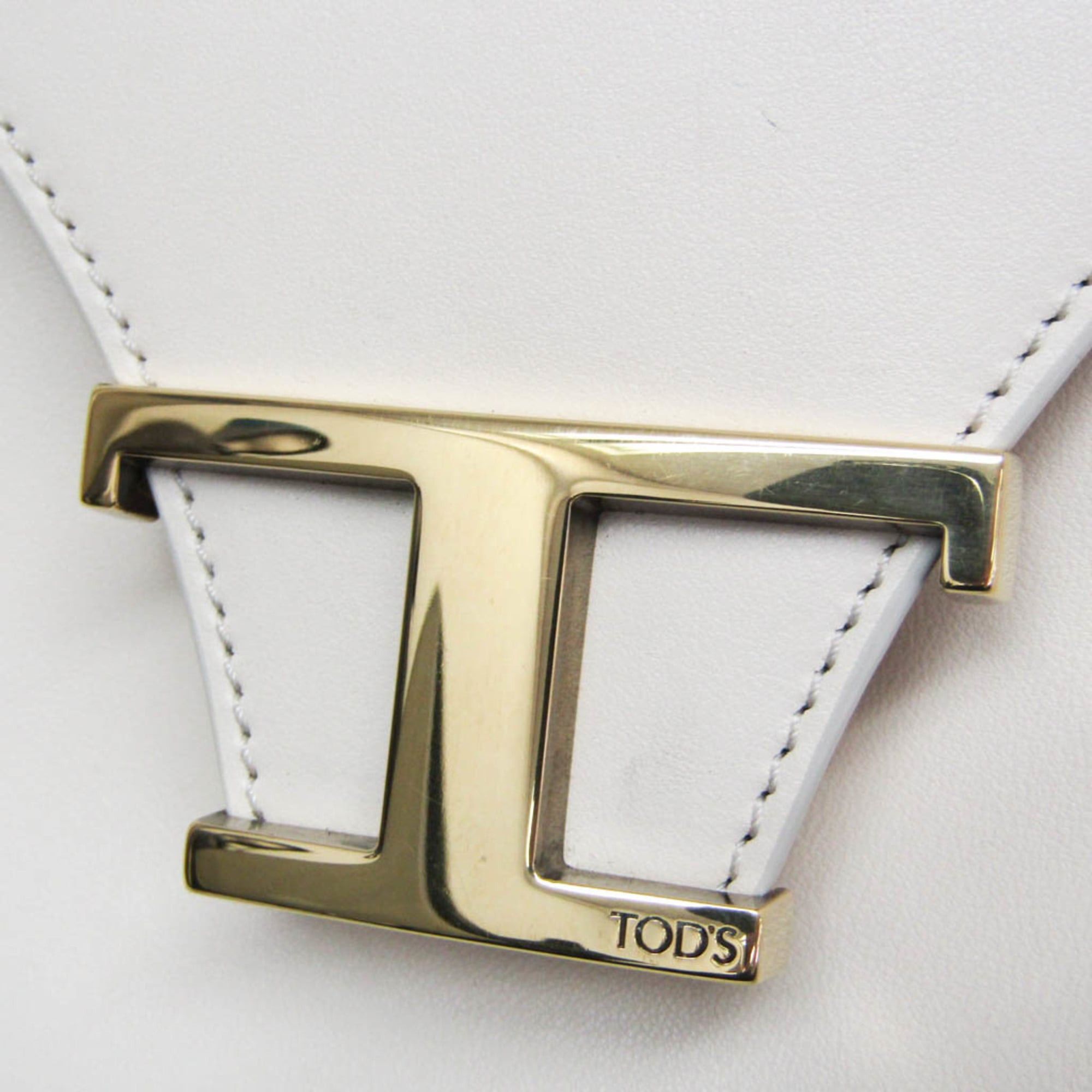 Tod's Tod's T Timeless Women's Leather Handbag,Shoulder Bag Off-white Size ONE SIZE - 8 Thumbnail