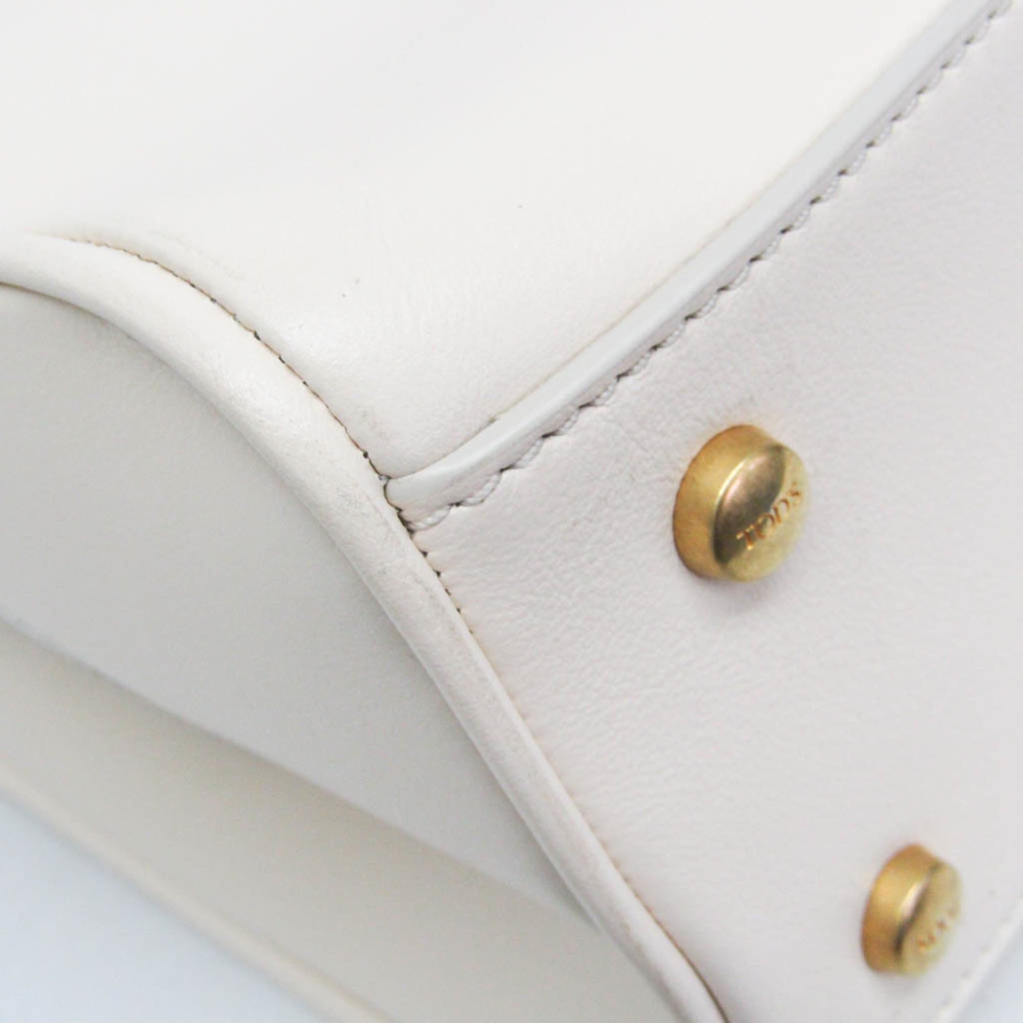 Tod's Tod's T Timeless Women's Leather Handbag,Shoulder Bag Off-white Size ONE SIZE - 4 Thumbnail