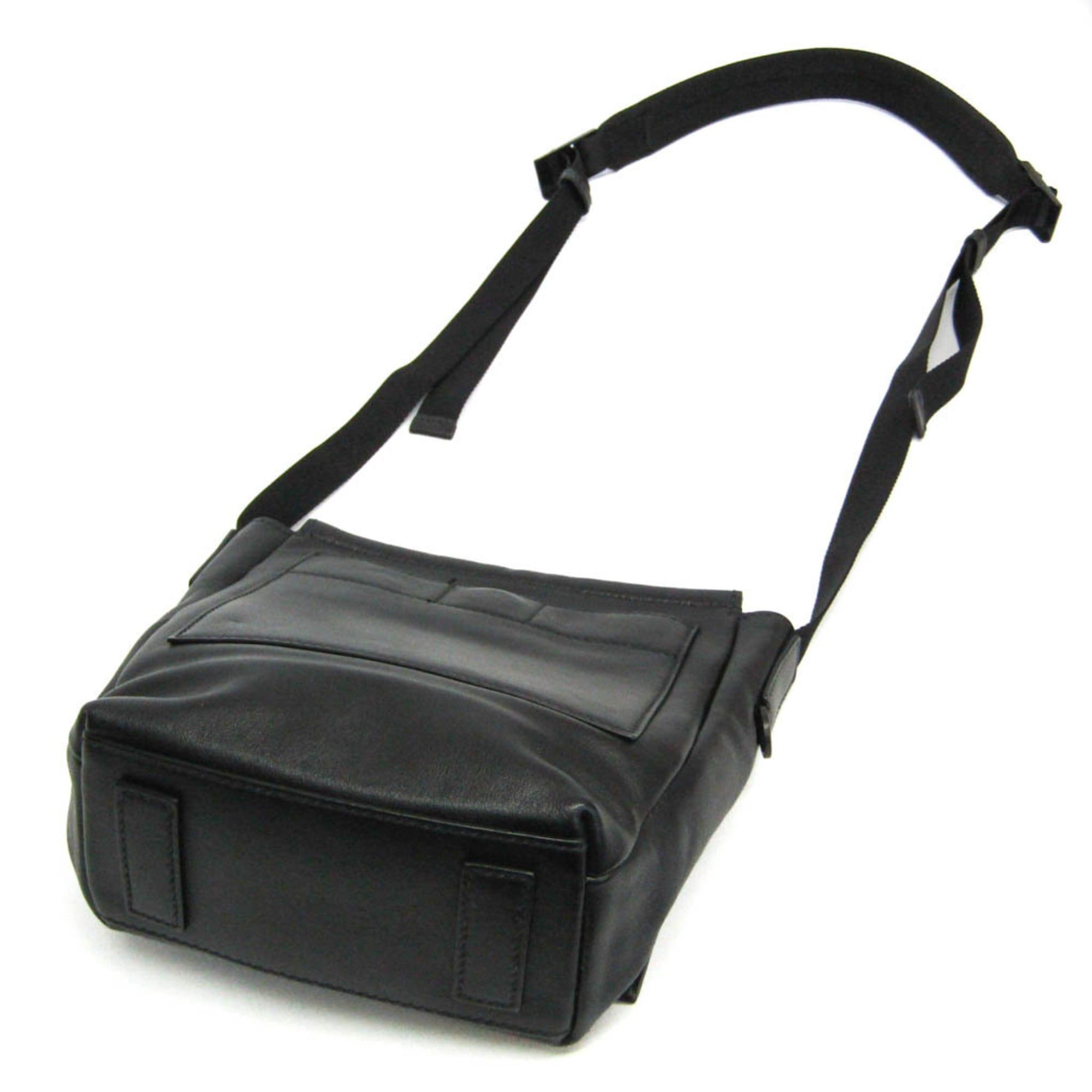 Prada Prada Men,Women Leather Shoulder Bag Black Size ONE SIZE - 2 Thumbnail