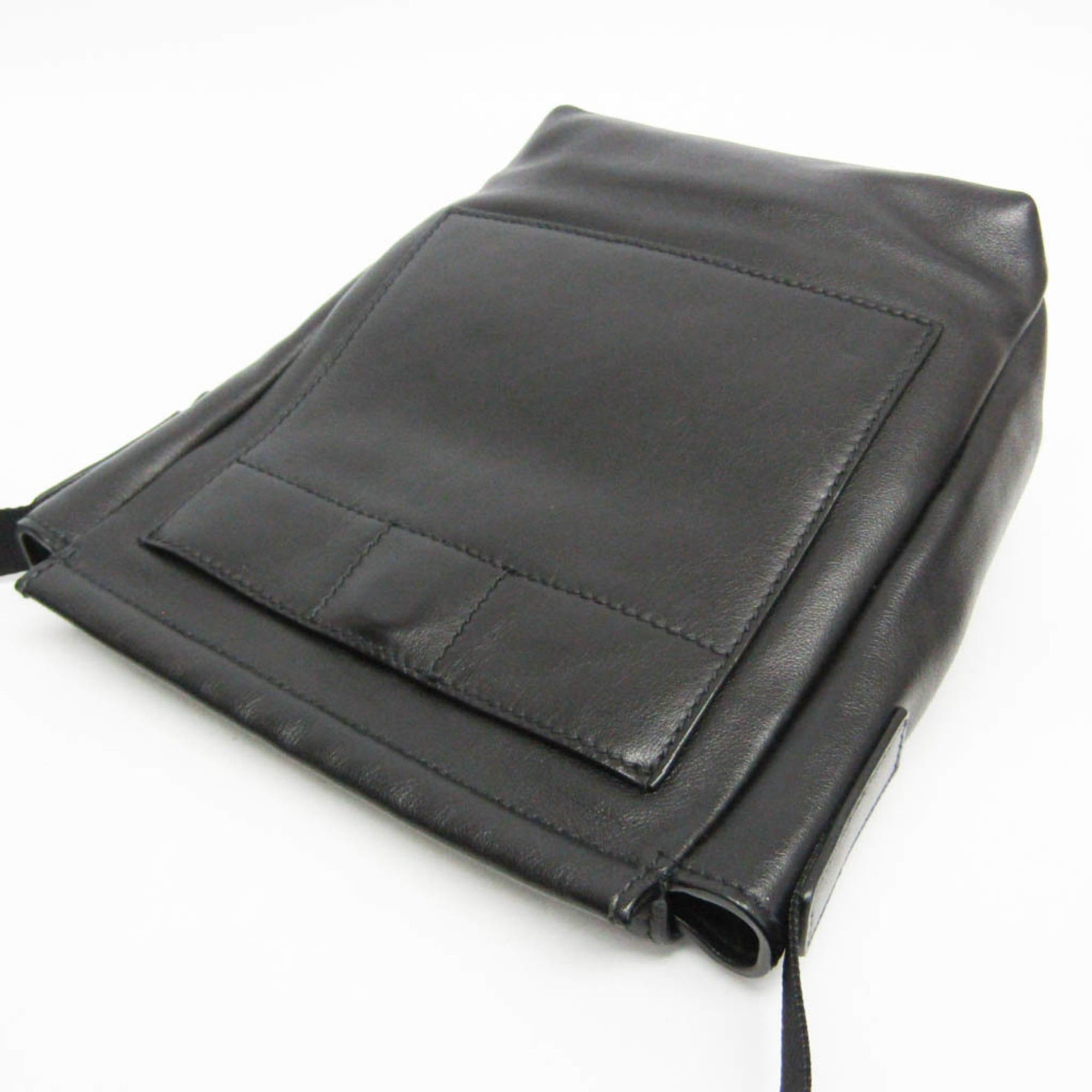 Prada Prada Men,Women Leather Shoulder Bag Black Size ONE SIZE - 5 Thumbnail