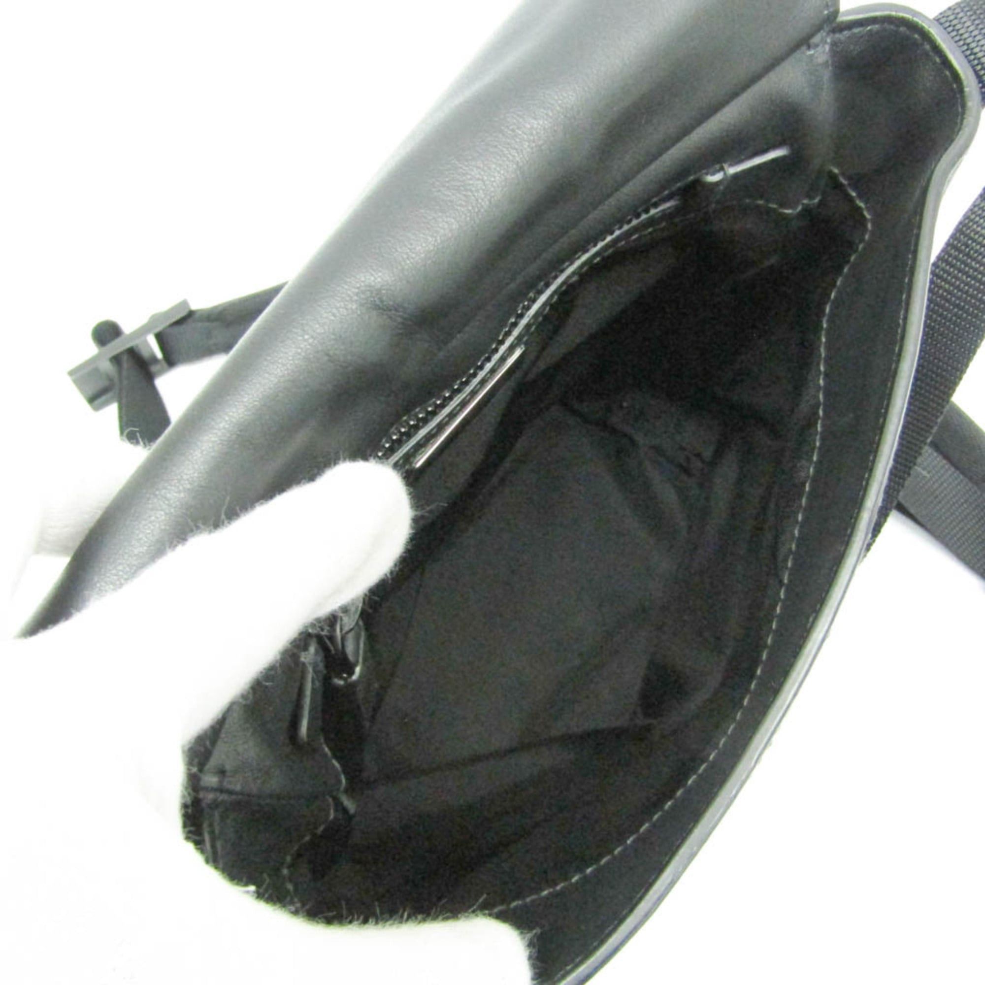 Prada Prada Men,Women Leather Shoulder Bag Black Size ONE SIZE - 3 Thumbnail
