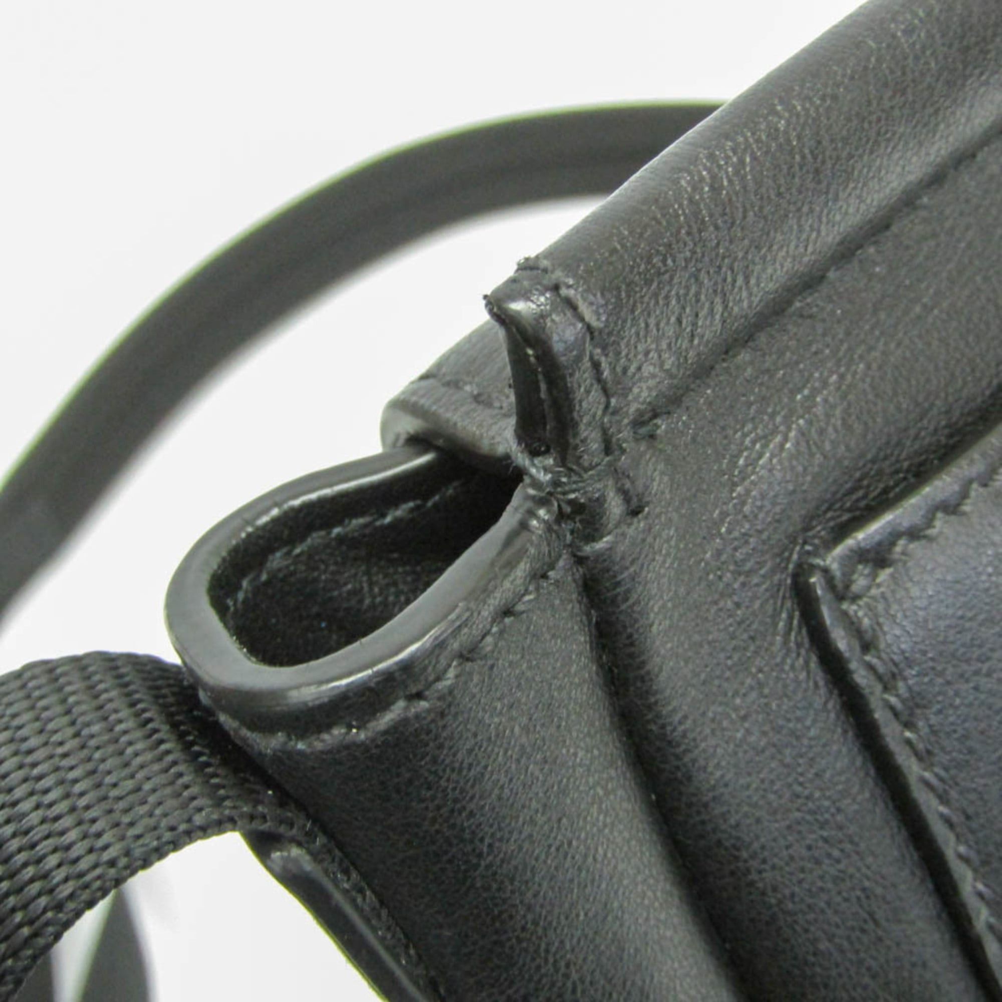 Prada Prada Men,Women Leather Shoulder Bag Black Size ONE SIZE - 6 Thumbnail