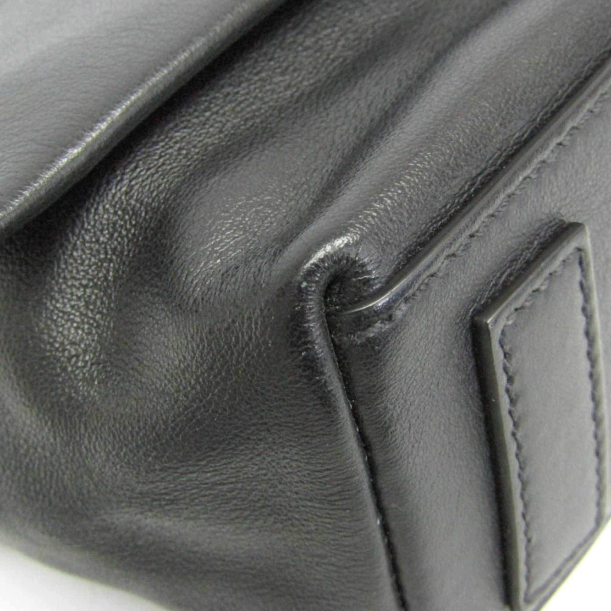 Prada Prada Men,Women Leather Shoulder Bag Black Size ONE SIZE - 7 Thumbnail