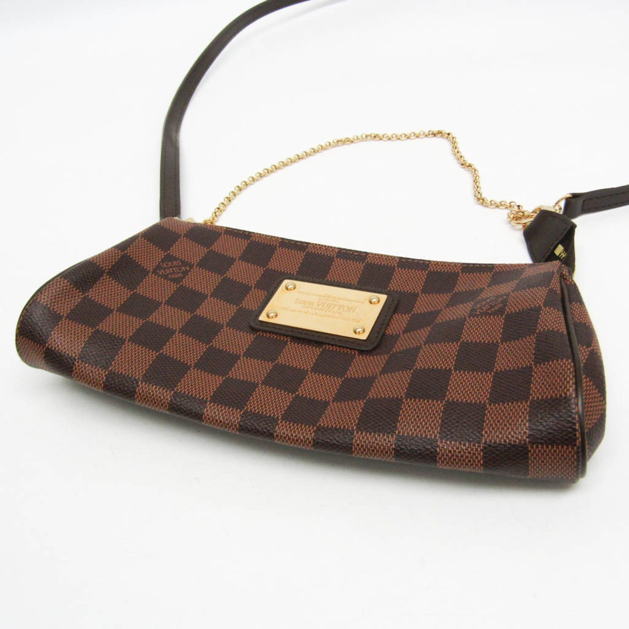 Louis Vuitton Louis Vuitton Damier Eva N55213 Women's Handbag,Shoulder Bag Brown,Ebene Size ONE SIZE - 4 Thumbnail