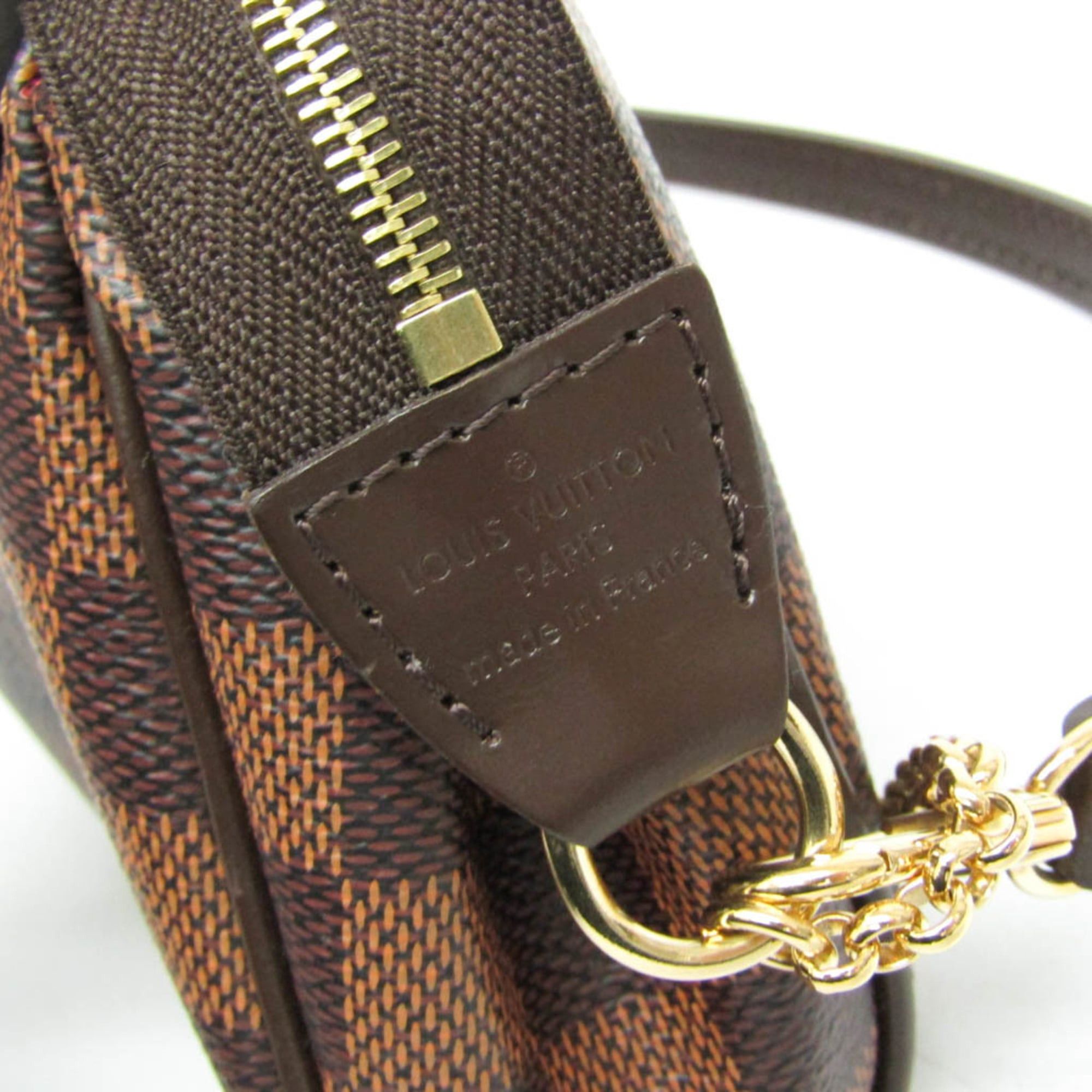 Louis Vuitton Louis Vuitton Damier Eva N55213 Women's Handbag,Shoulder Bag Brown,Ebene Size ONE SIZE - 10 Thumbnail
