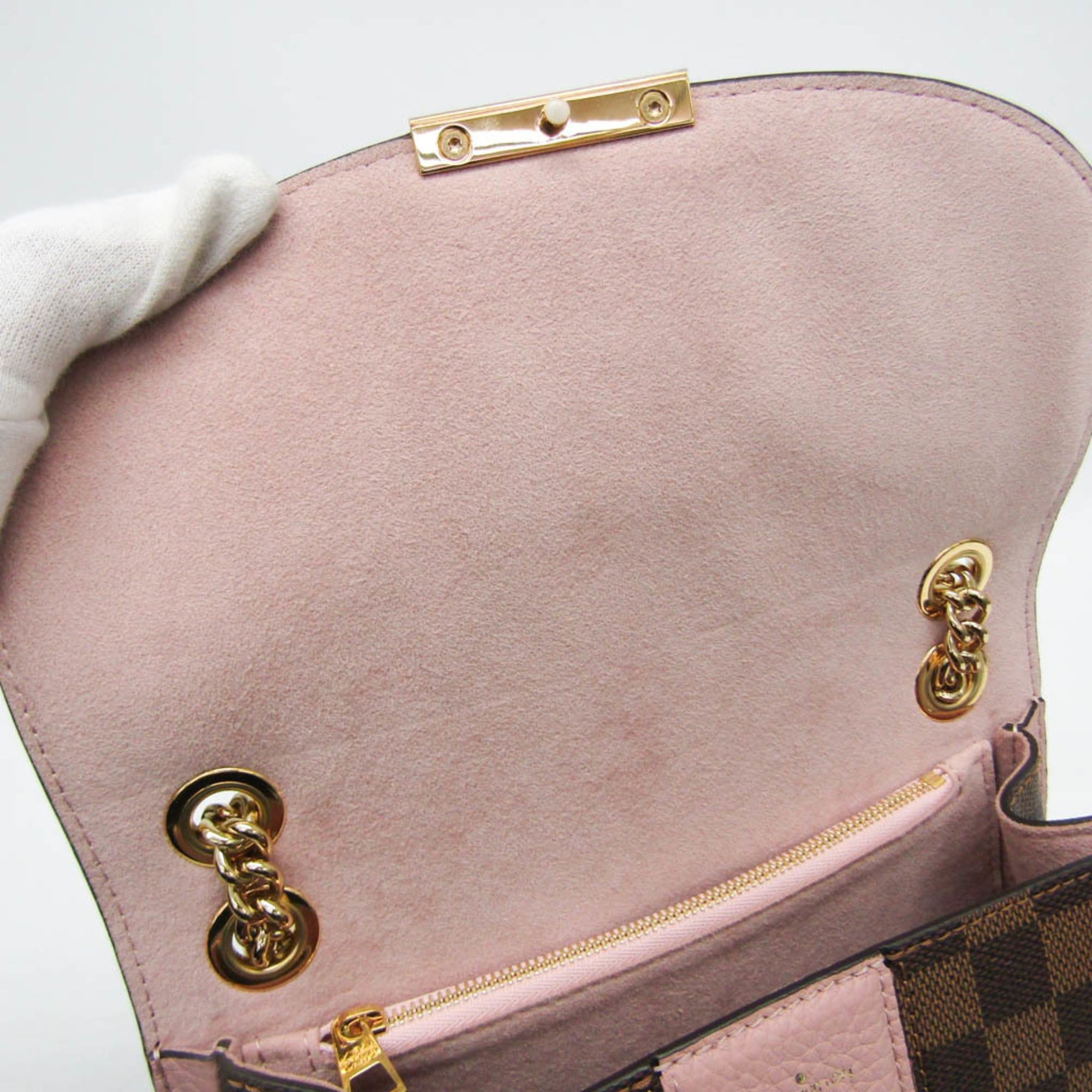 Louis Vuitton Louis Vuitton Damier Wight N64418 Women's Shoulder Bag Brown,Pink Size ONE SIZE - 9 Thumbnail