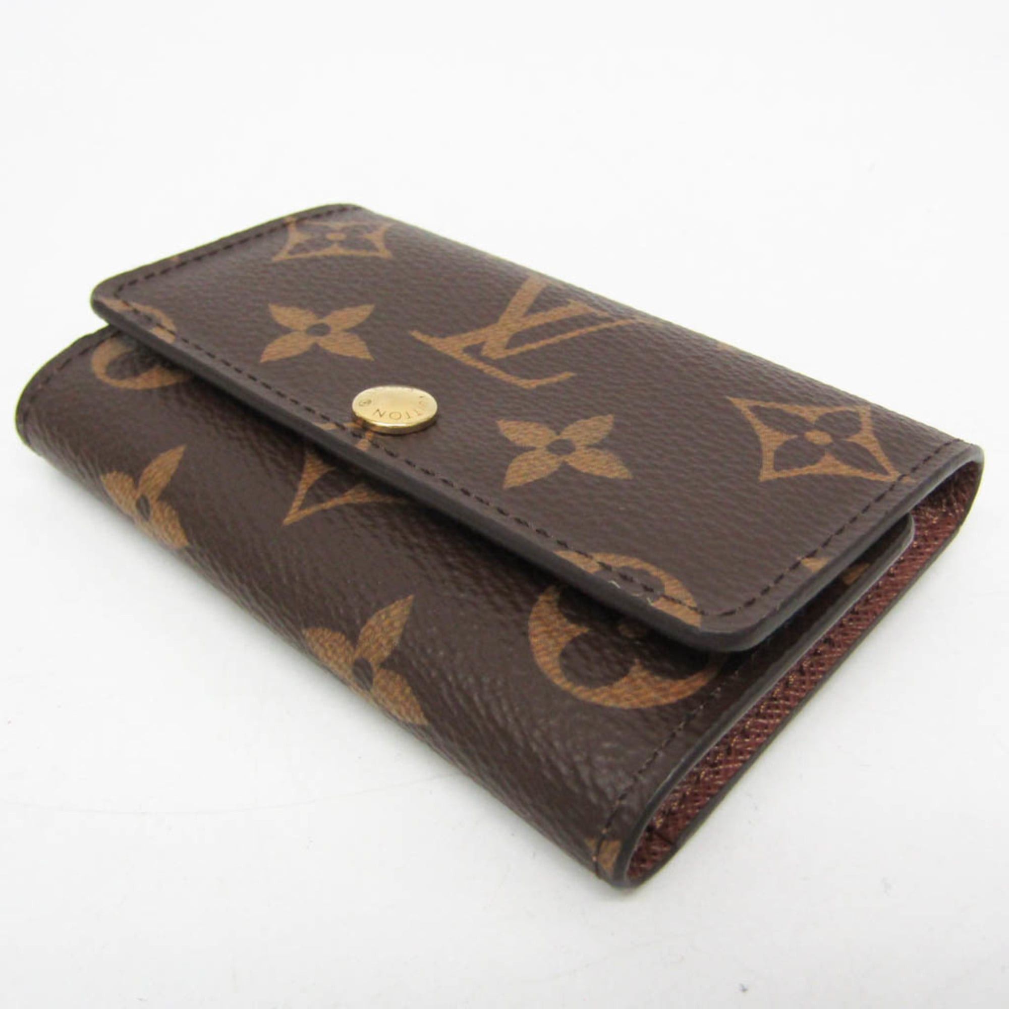 Louis Vuitton Louis Vuitton Monogram Key Holder 6 M62630 Men,Women Monogram Key Case Brown Size ONE SIZE - 5 Thumbnail