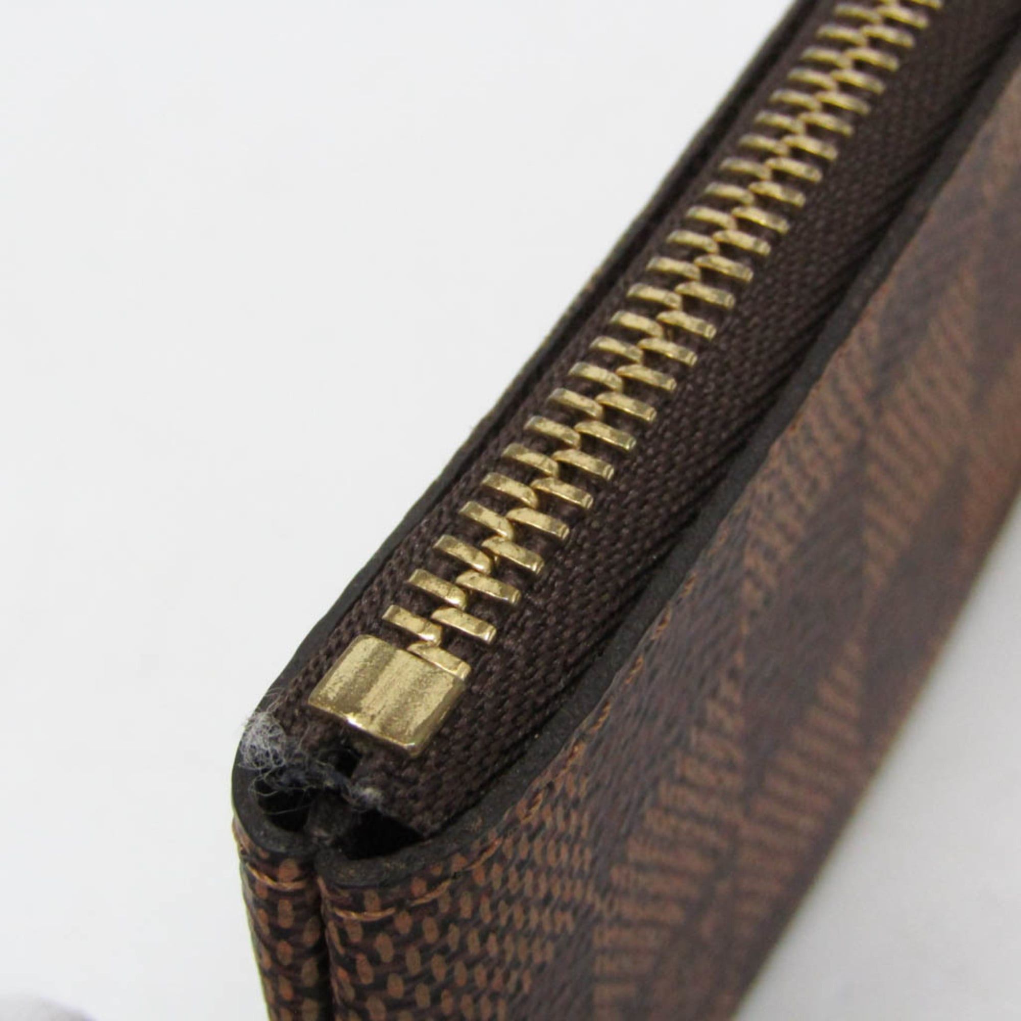 Louis Vuitton Louis Vuitton Damier Pochette Kure N62658 Men,Women Damier Canvas Coin Purse/coin Case Ebene Size ONE SIZE - 7 Thumbnail