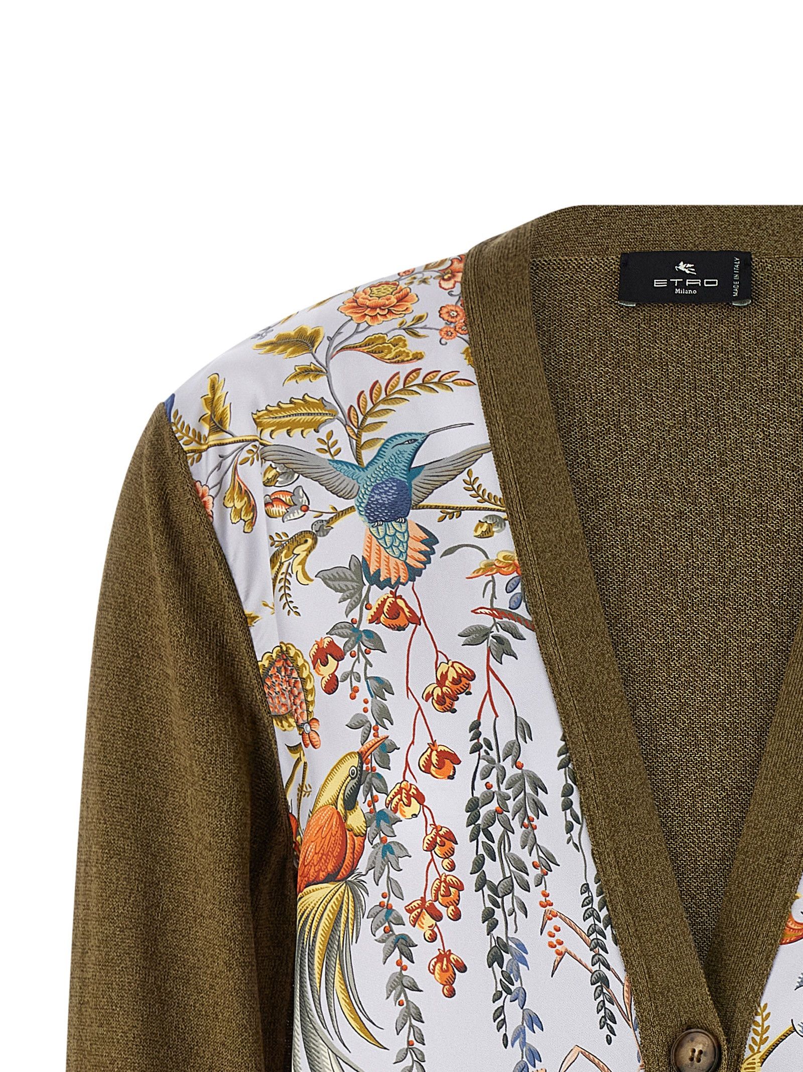 Etro Paisley silk insert cardigan Size M / US 6-8 / IT 42-44 - 3 Thumbnail