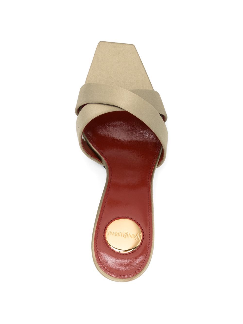 Saint Laurent Paris OPYUM SATIN SANDALS Size US 6 / IT 36 - 4 Thumbnail