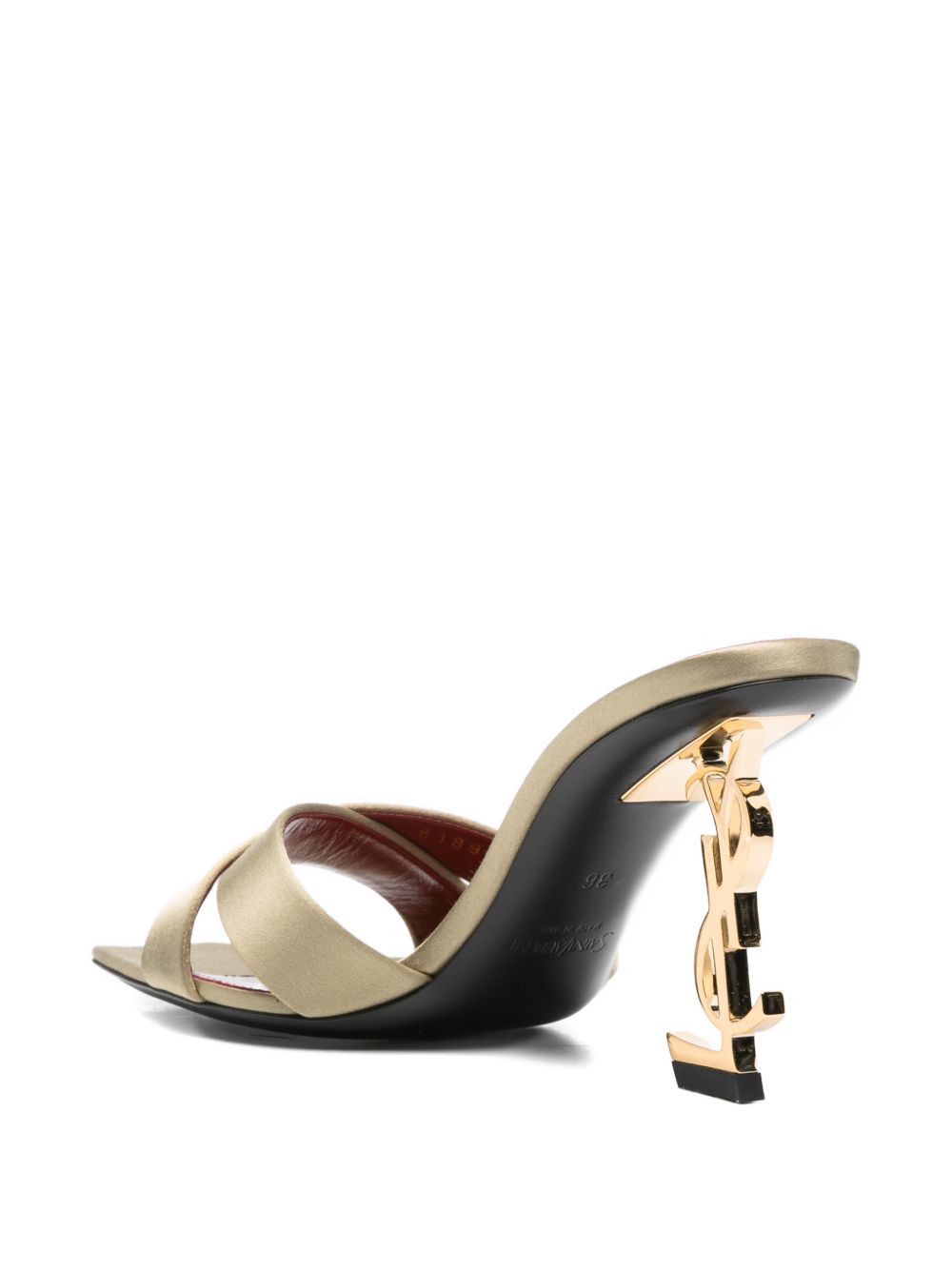 Saint Laurent Paris OPYUM SATIN SANDALS Size US 6 / IT 36 - 2 Thumbnail