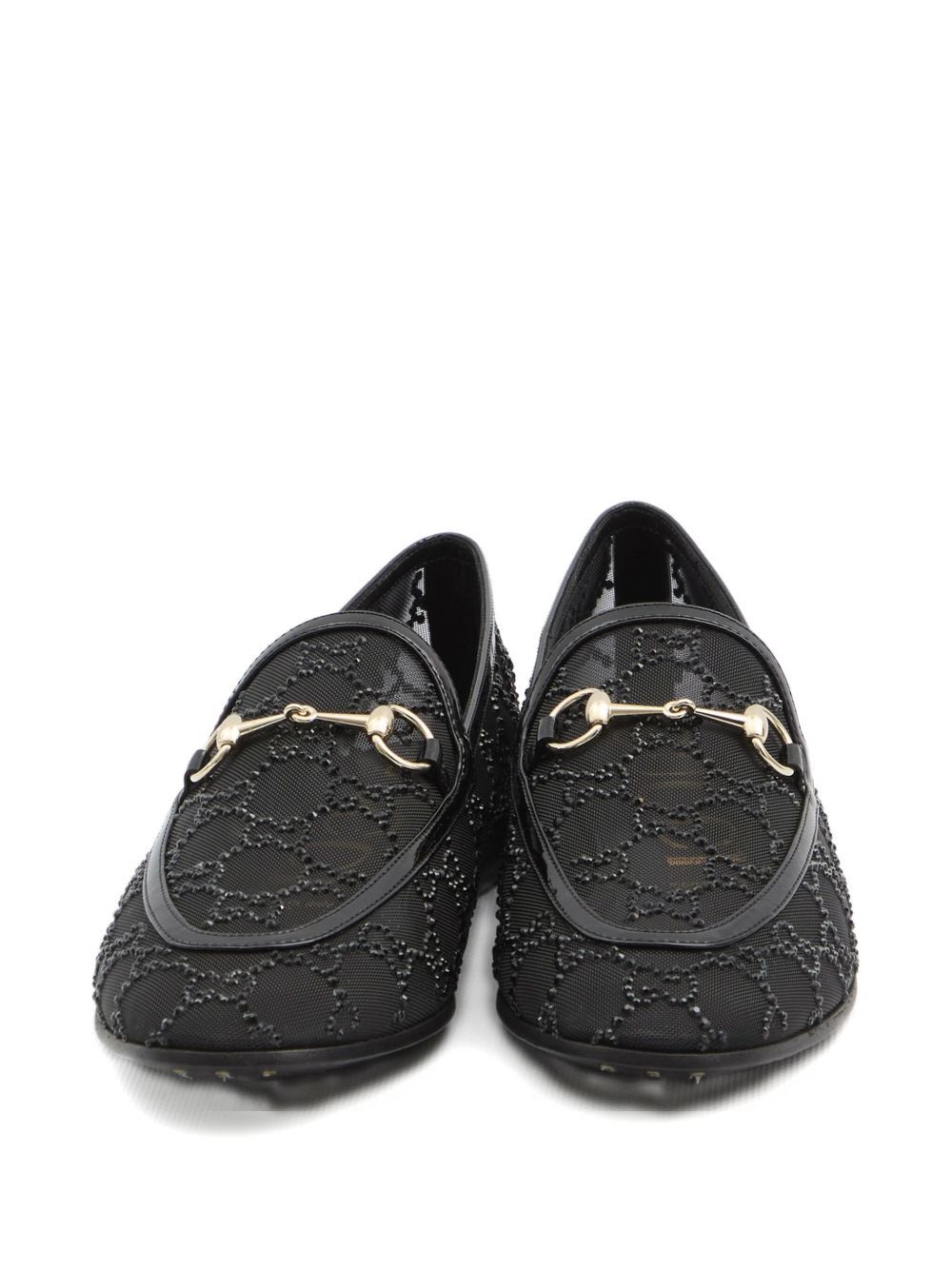 Gucci NEW JORDAAN GG CRYSTAL LOAFERS Size US 7 / IT 37 - 3 Thumbnail
