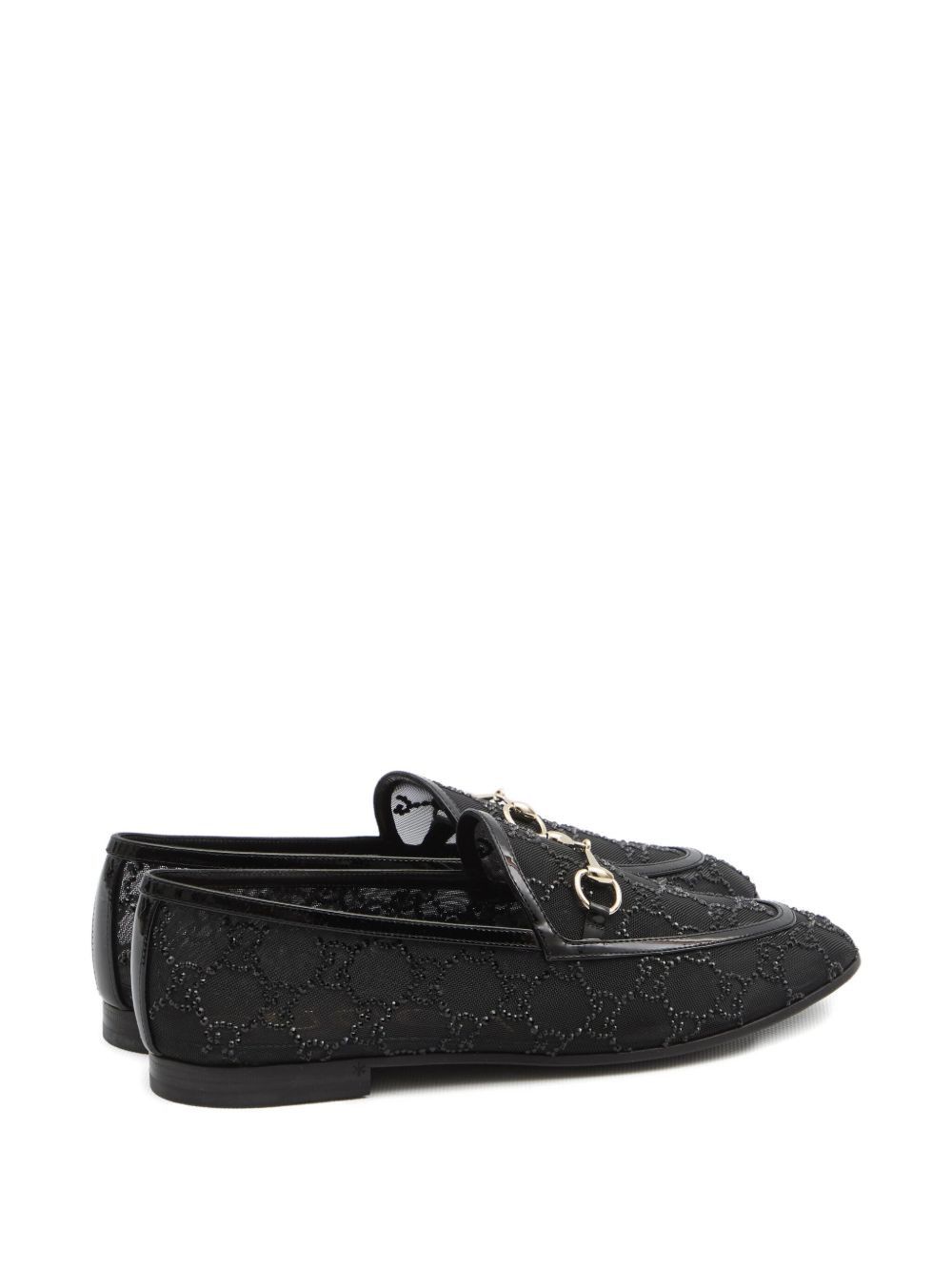 Gucci NEW JORDAAN GG CRYSTAL LOAFERS Size US 7 / IT 37 - 4 Thumbnail