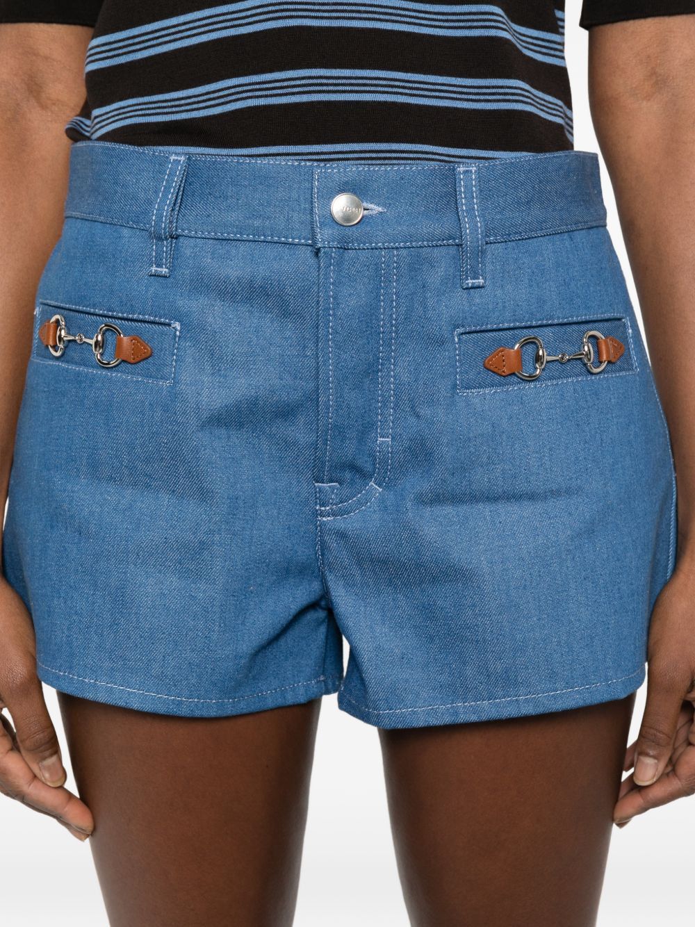 Gucci DENIM COTTON SHORTS Size 26" / US 2 / IT 38 - 2 Thumbnail