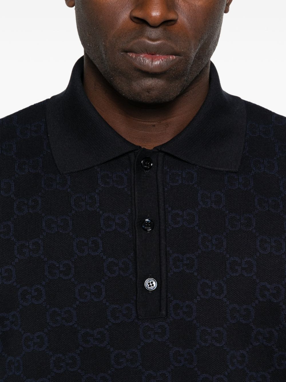 Gucci GG COTTON AND SILK POLO SHIRT Size US S / EU 44-46 / 1 - 4 Thumbnail