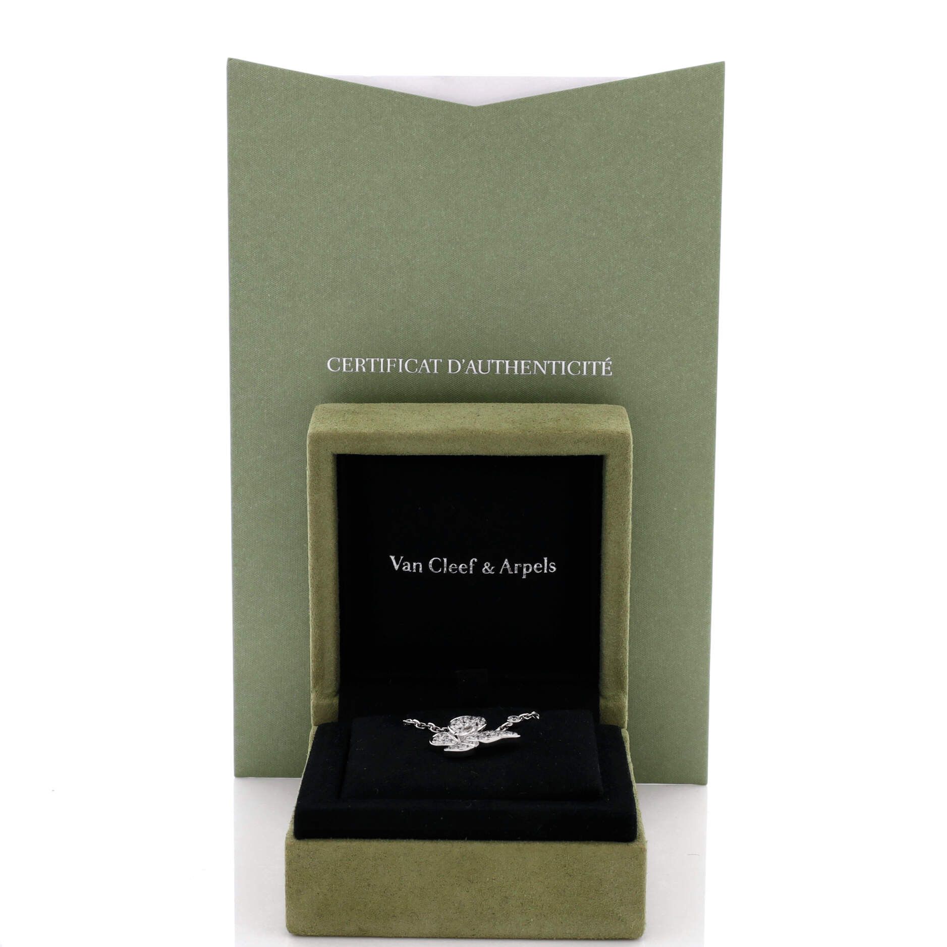 Van Cleef & Arpels Two Butterfly Pendant Necklace Size ONE SIZE - 2 Thumbnail