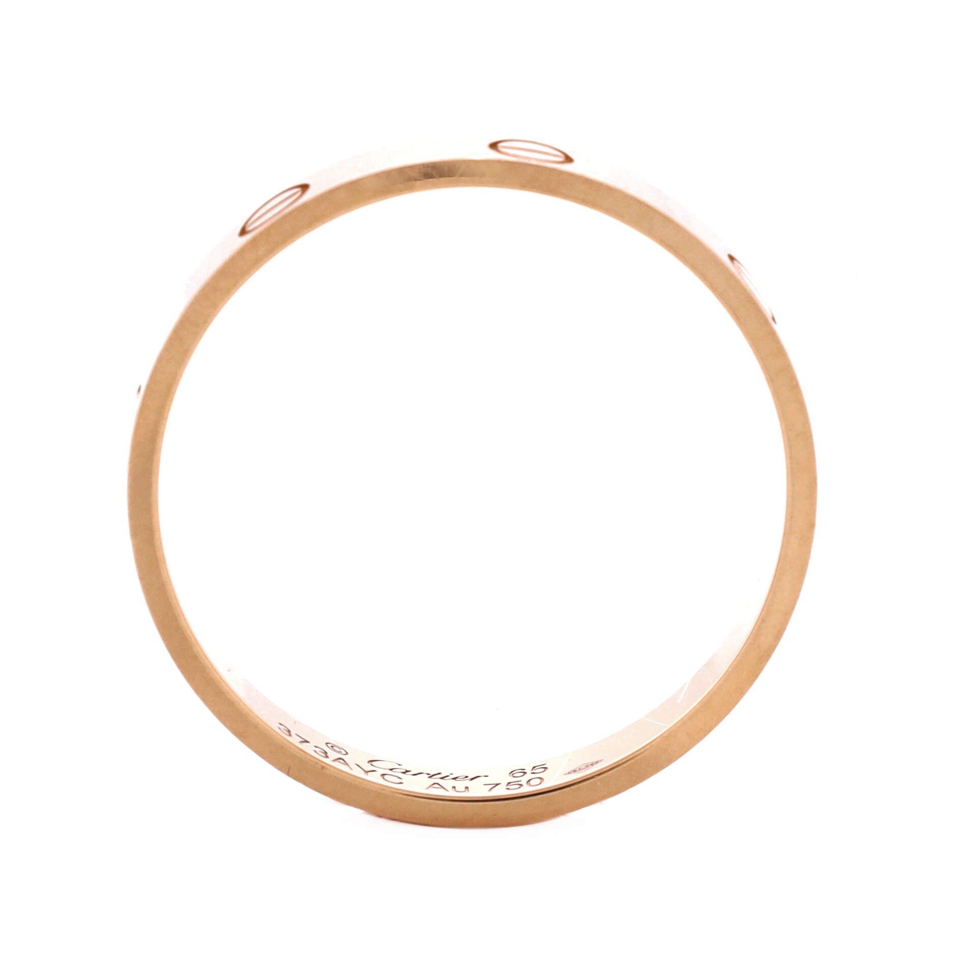Cartier Love Wedding Band Ring Size ONE SIZE - 3 Thumbnail